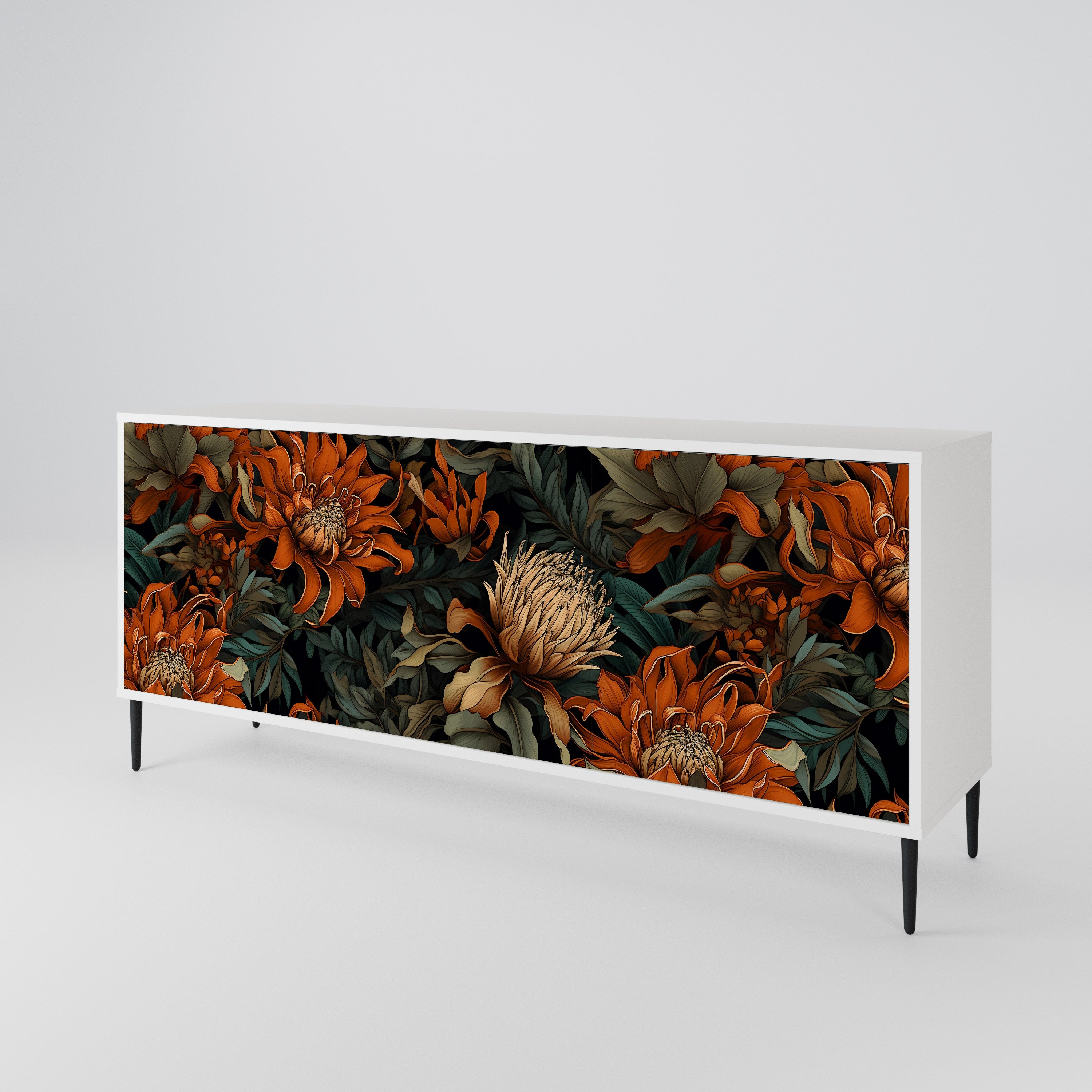 DAWN BLOOM Komoda 3-drzwiowa korpus Biały