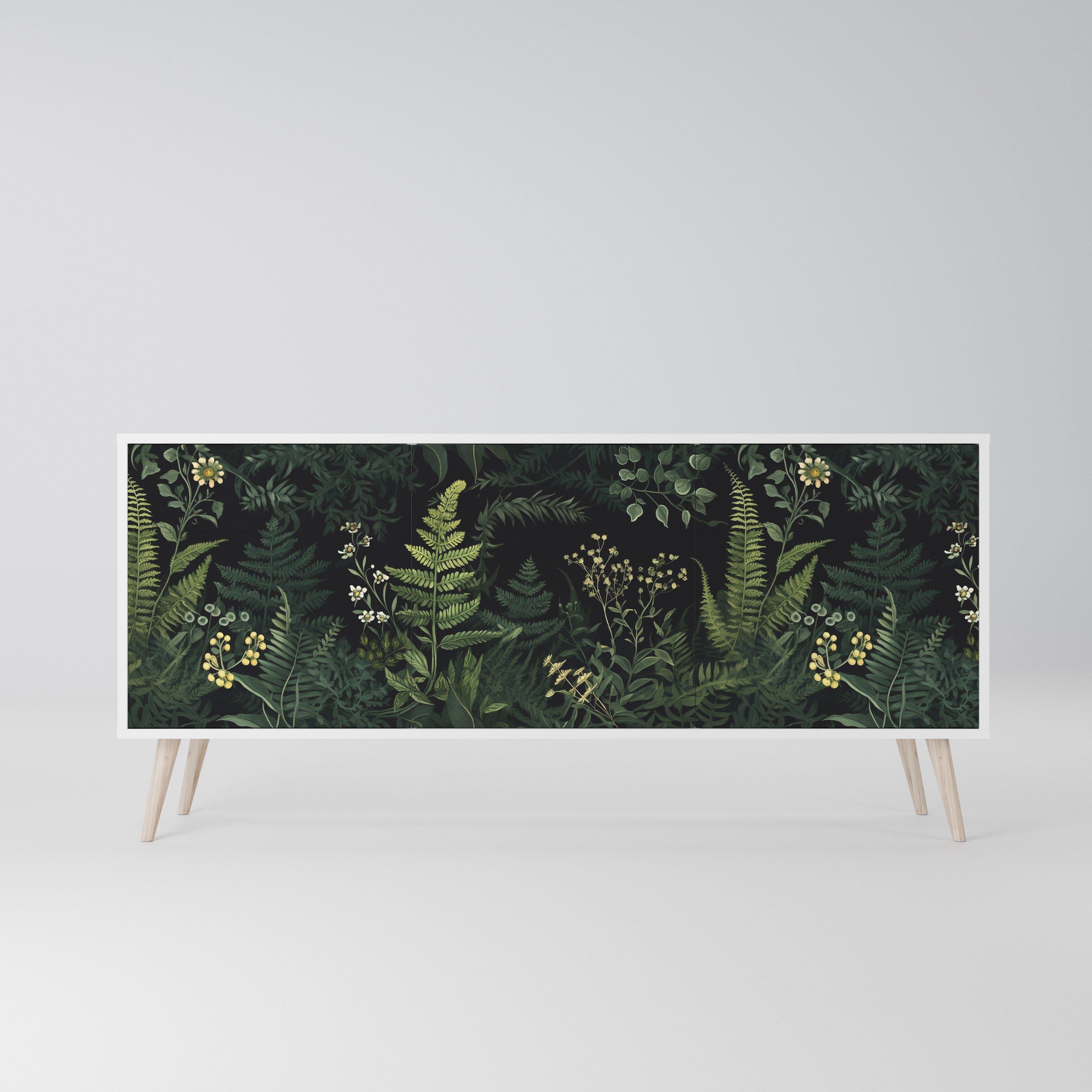 FERN FLOWERS Komoda 3-drzwiowa korpus Biały