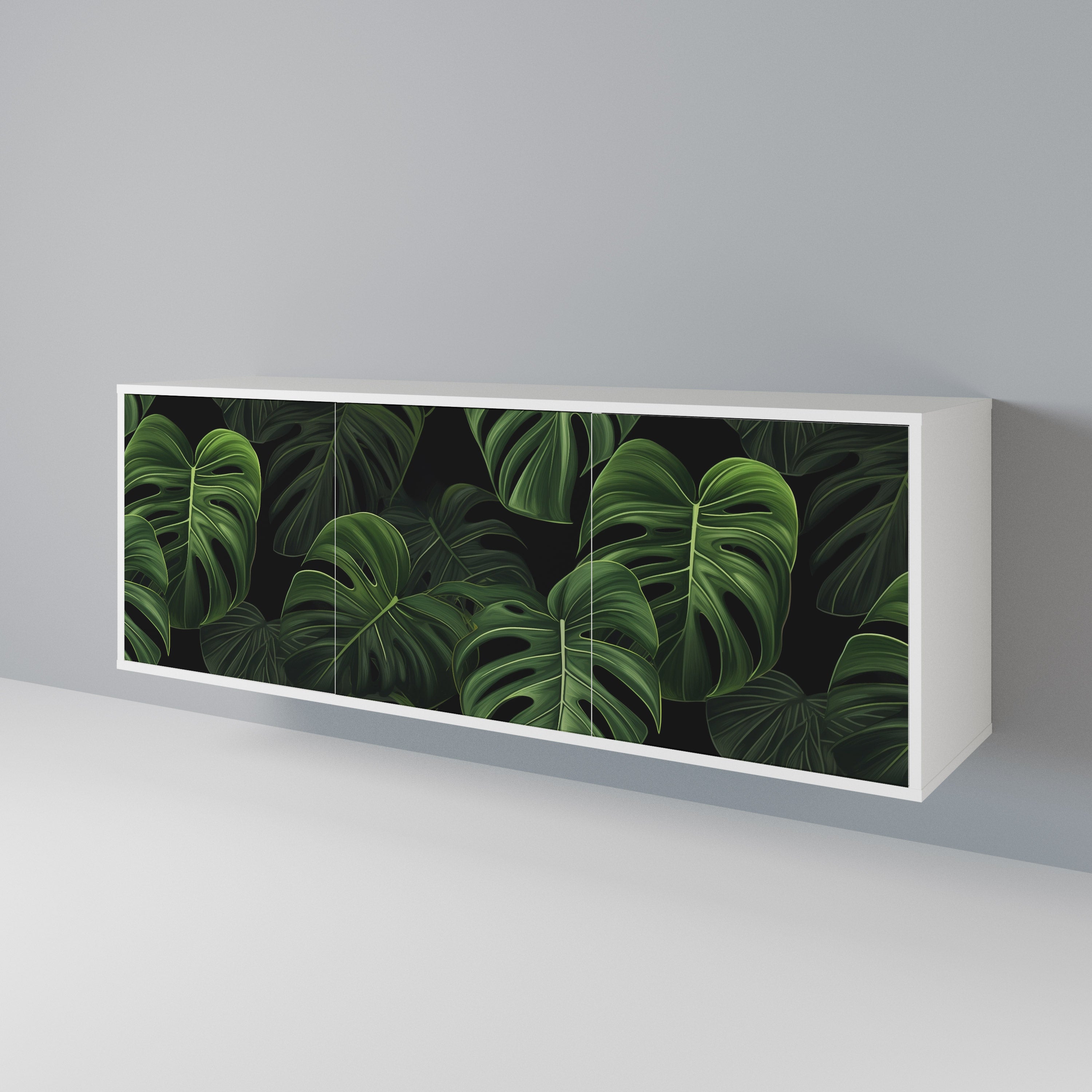 INFINITE MONSTERA Komoda 3-drzwiowa korpus Biały