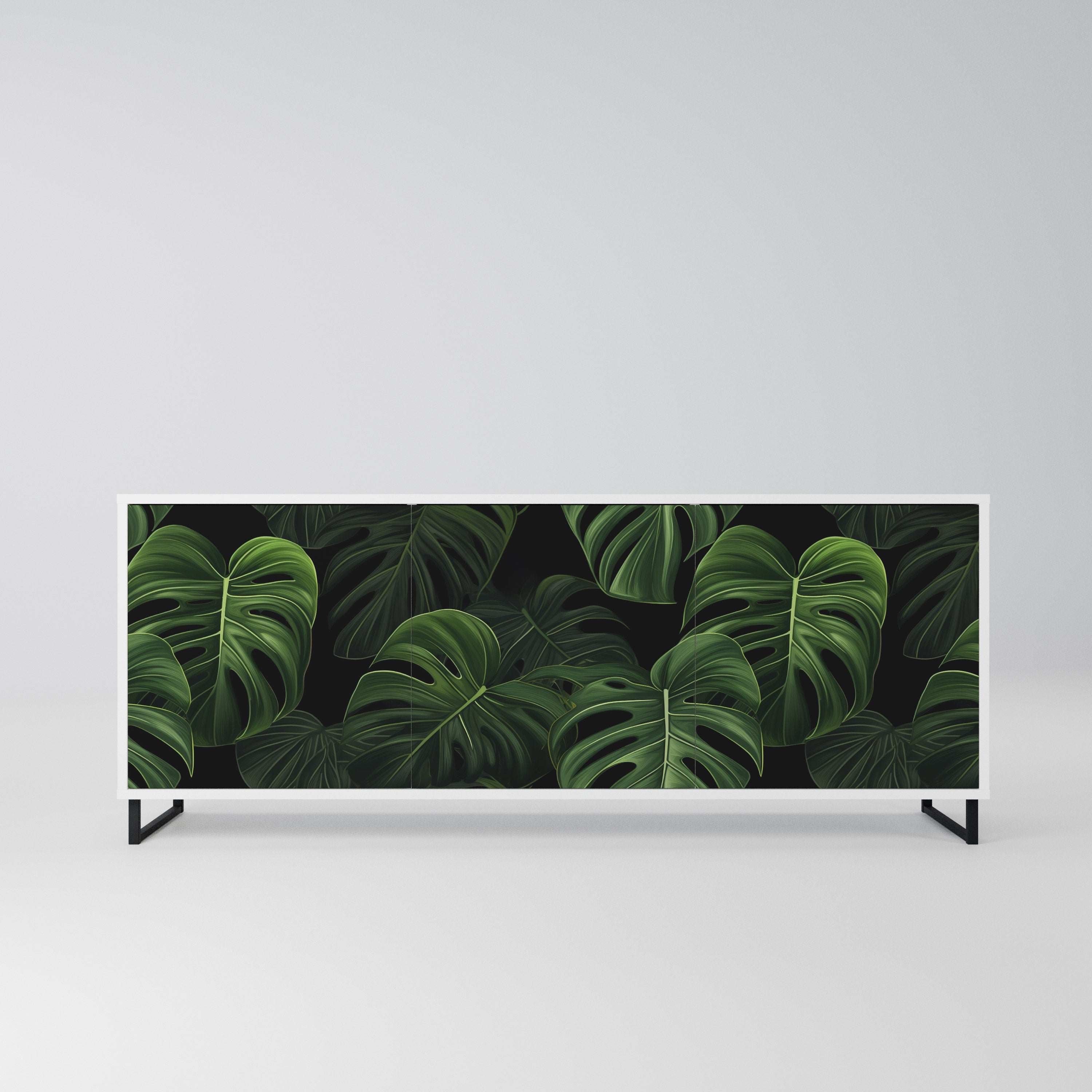 INFINITE MONSTERA Komoda 3-drzwiowa korpus Biały