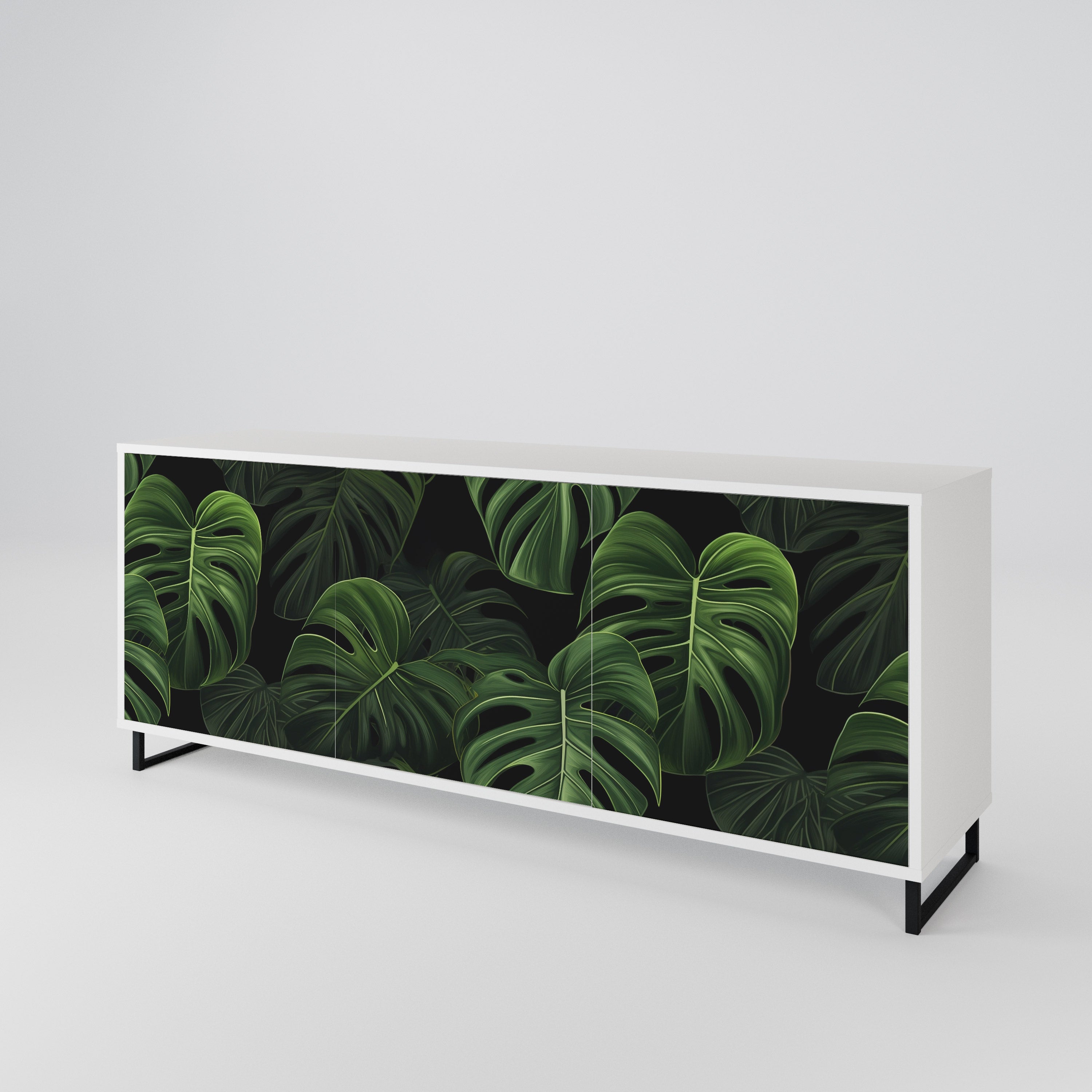INFINITE MONSTERA Komoda 3-drzwiowa korpus Biały
