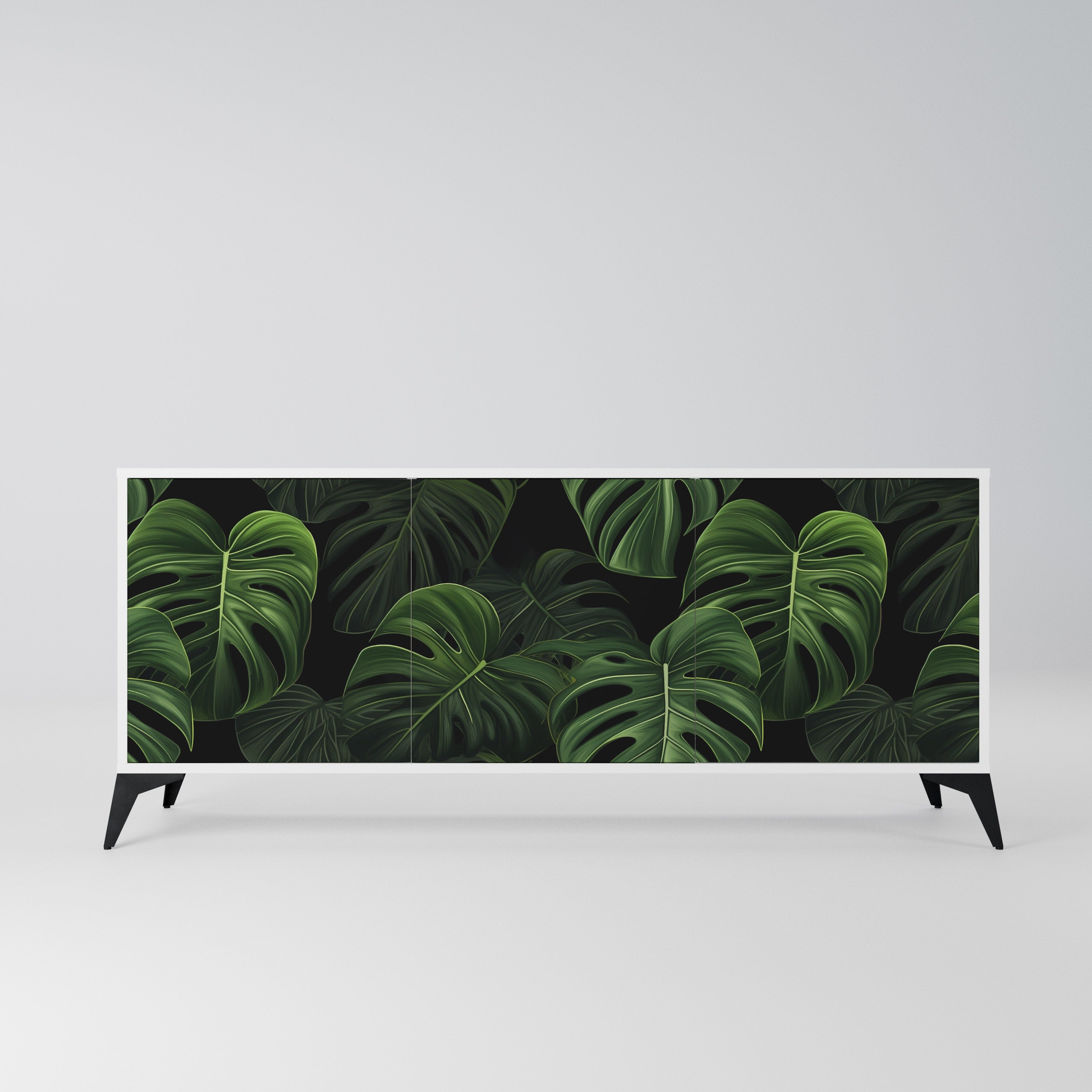 INFINITE MONSTERA Komoda 3-drzwiowa korpus Biały