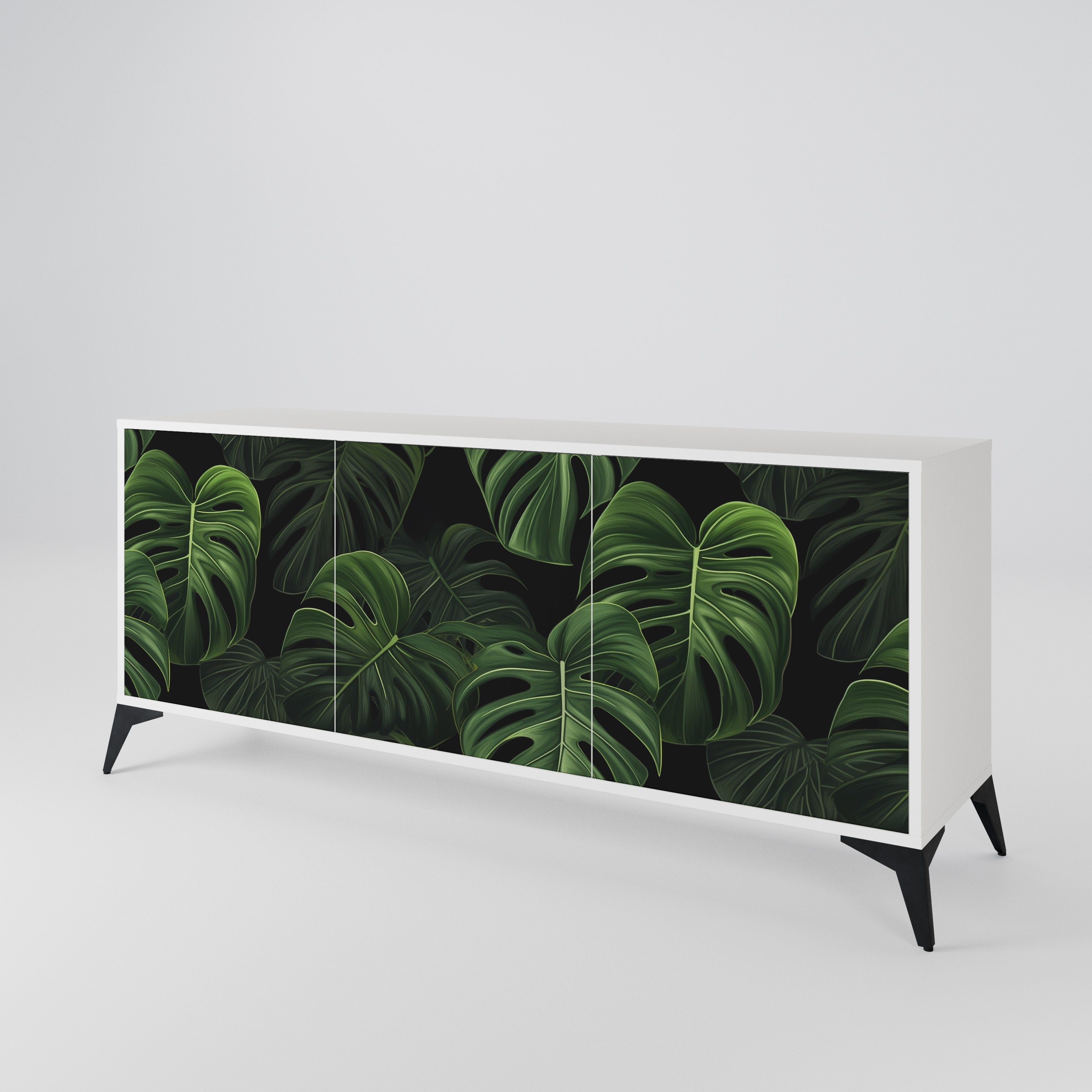 INFINITE MONSTERA Komoda 3-drzwiowa korpus Biały