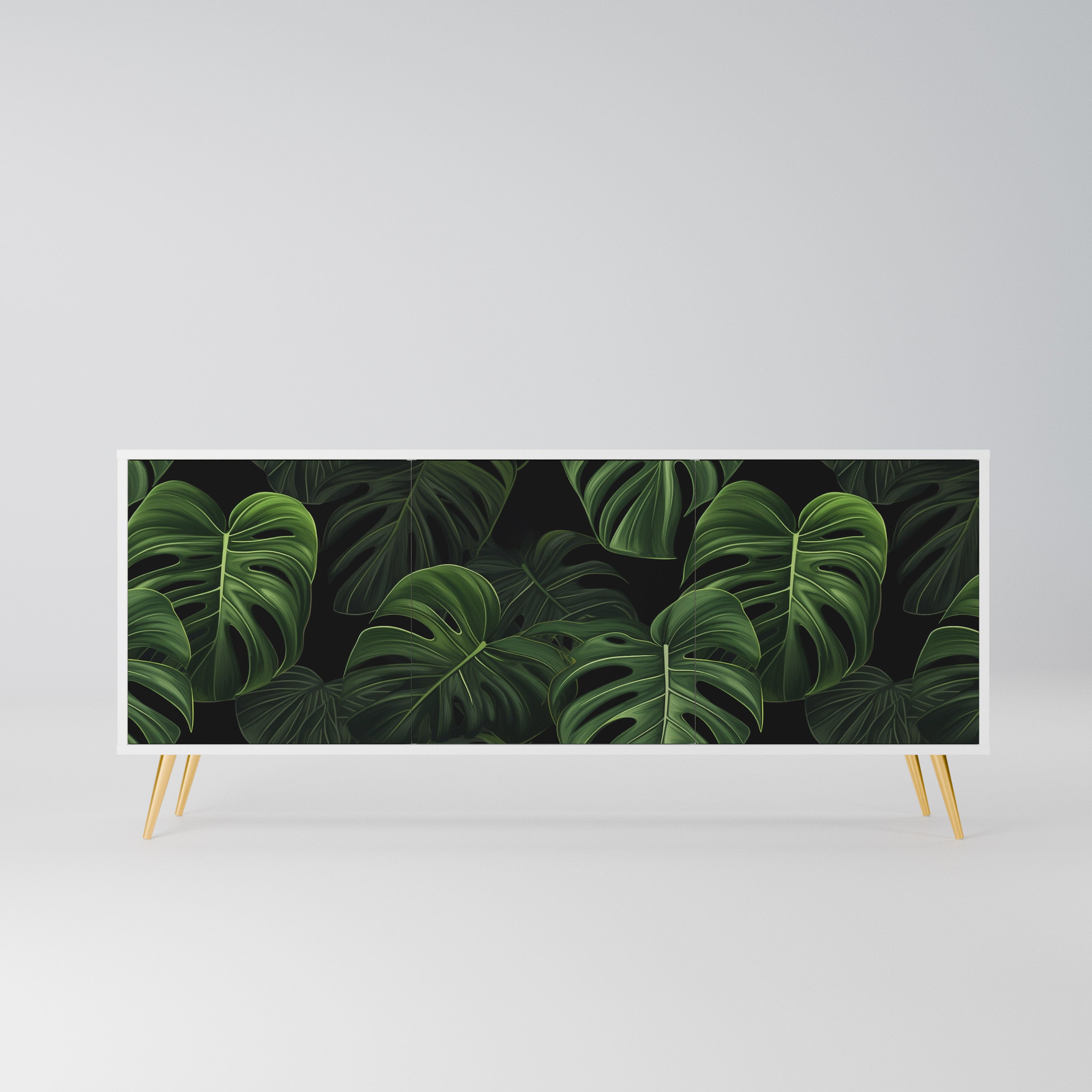 INFINITE MONSTERA Komoda 3-drzwiowa korpus Biały