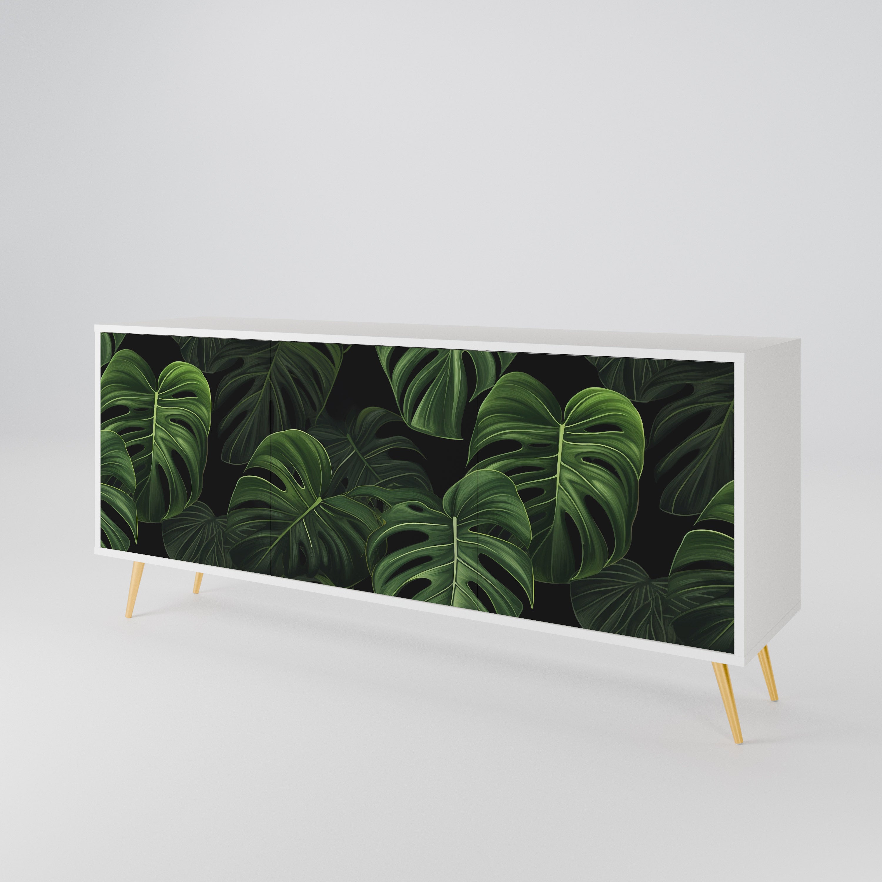 INFINITE MONSTERA Komoda 3-drzwiowa korpus Biały
