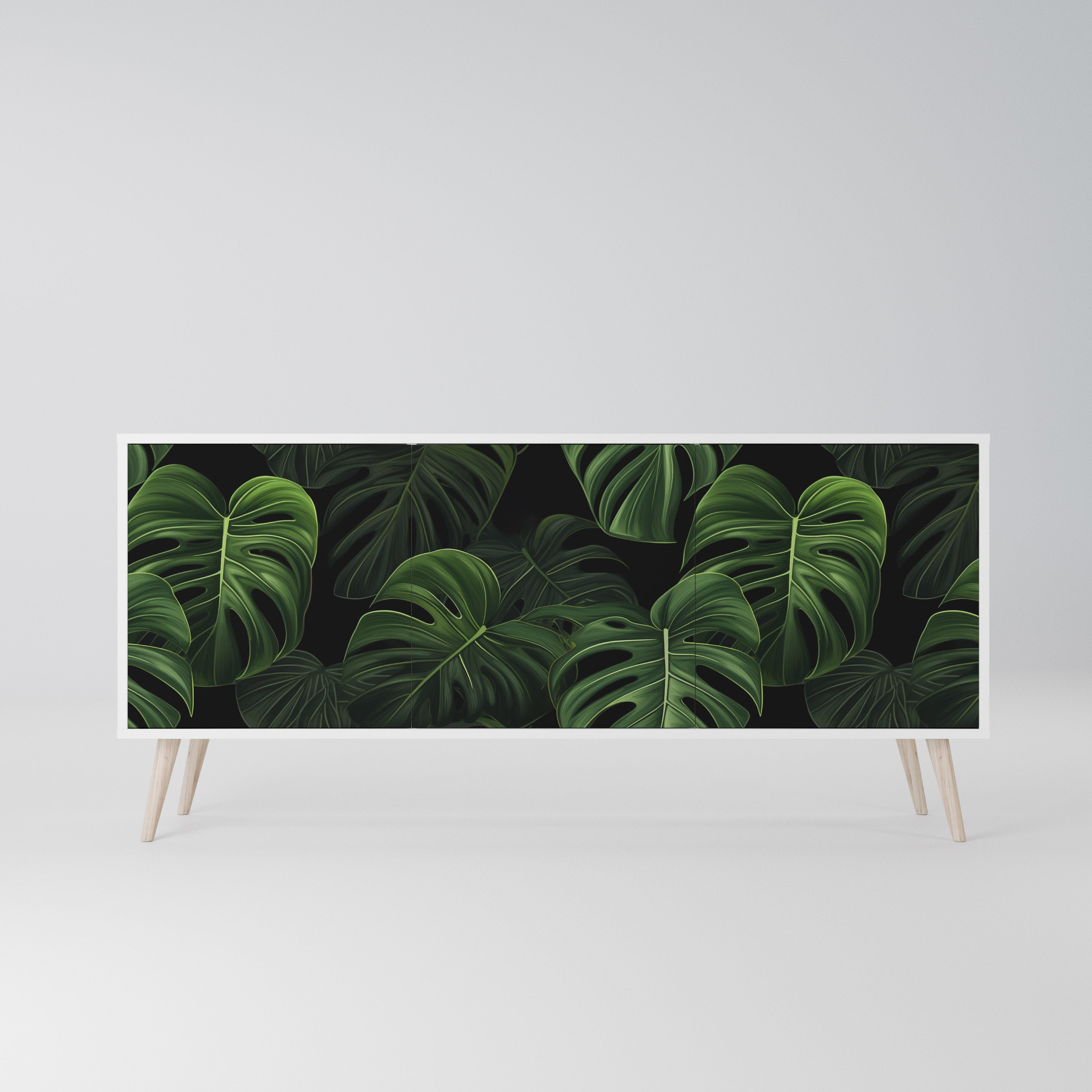 INFINITE MONSTERA Komoda 3-drzwiowa korpus Biały
