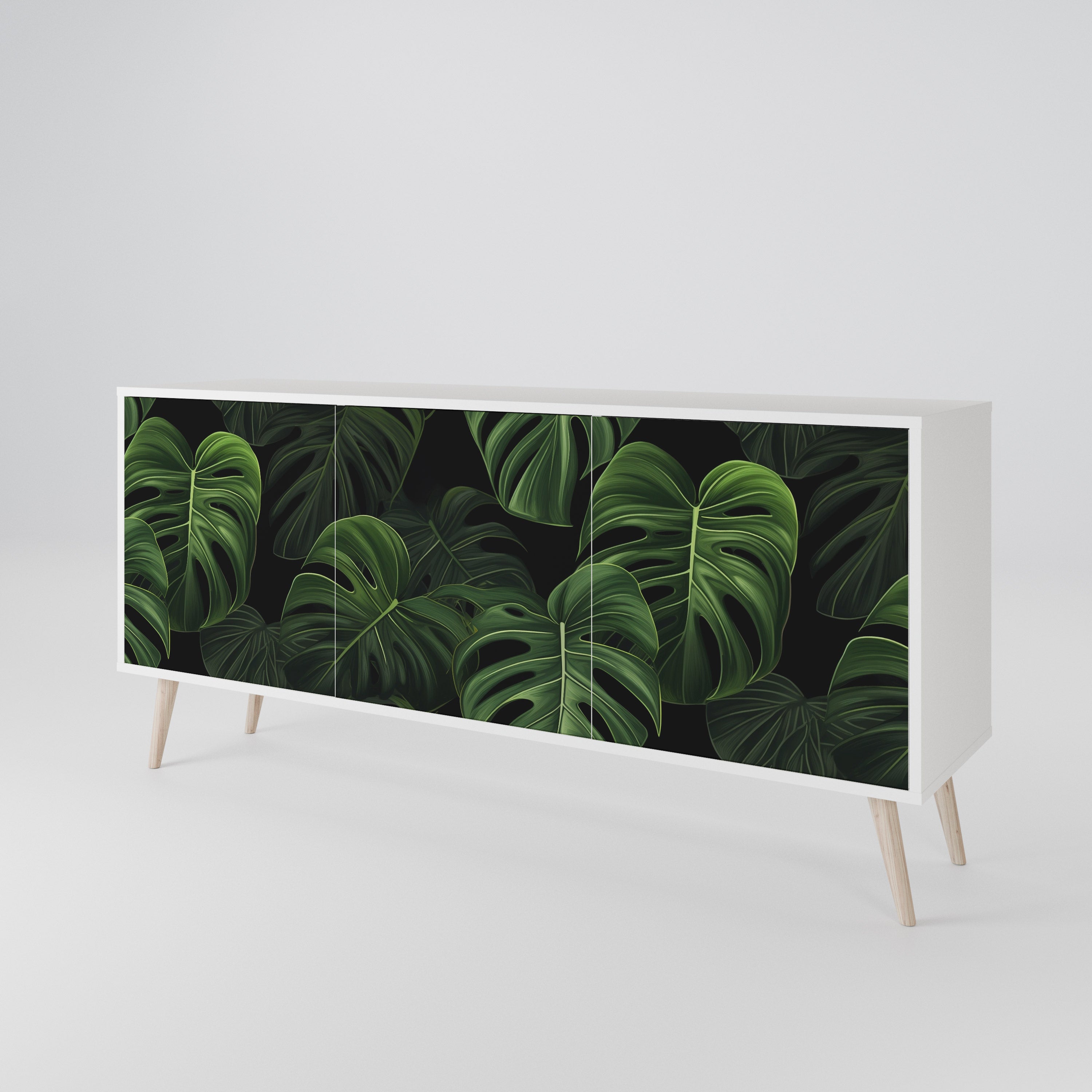 INFINITE MONSTERA Komoda 3-drzwiowa korpus Biały