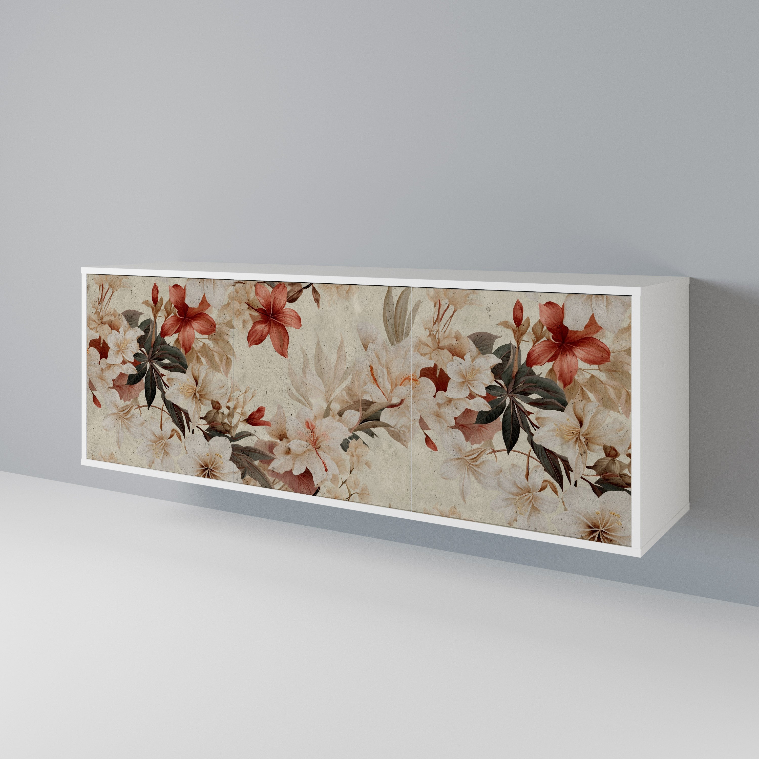 PETAL HARMONY Komoda 3-drzwiowa korpus Biały