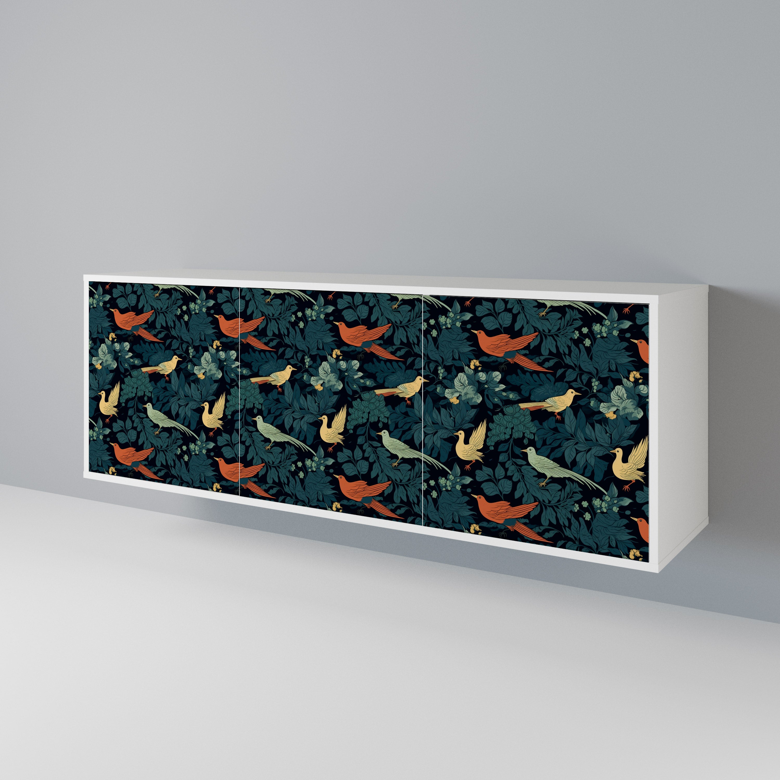 FOWL ORNAMENT Komoda 3-drzwiowa korpus Biały
