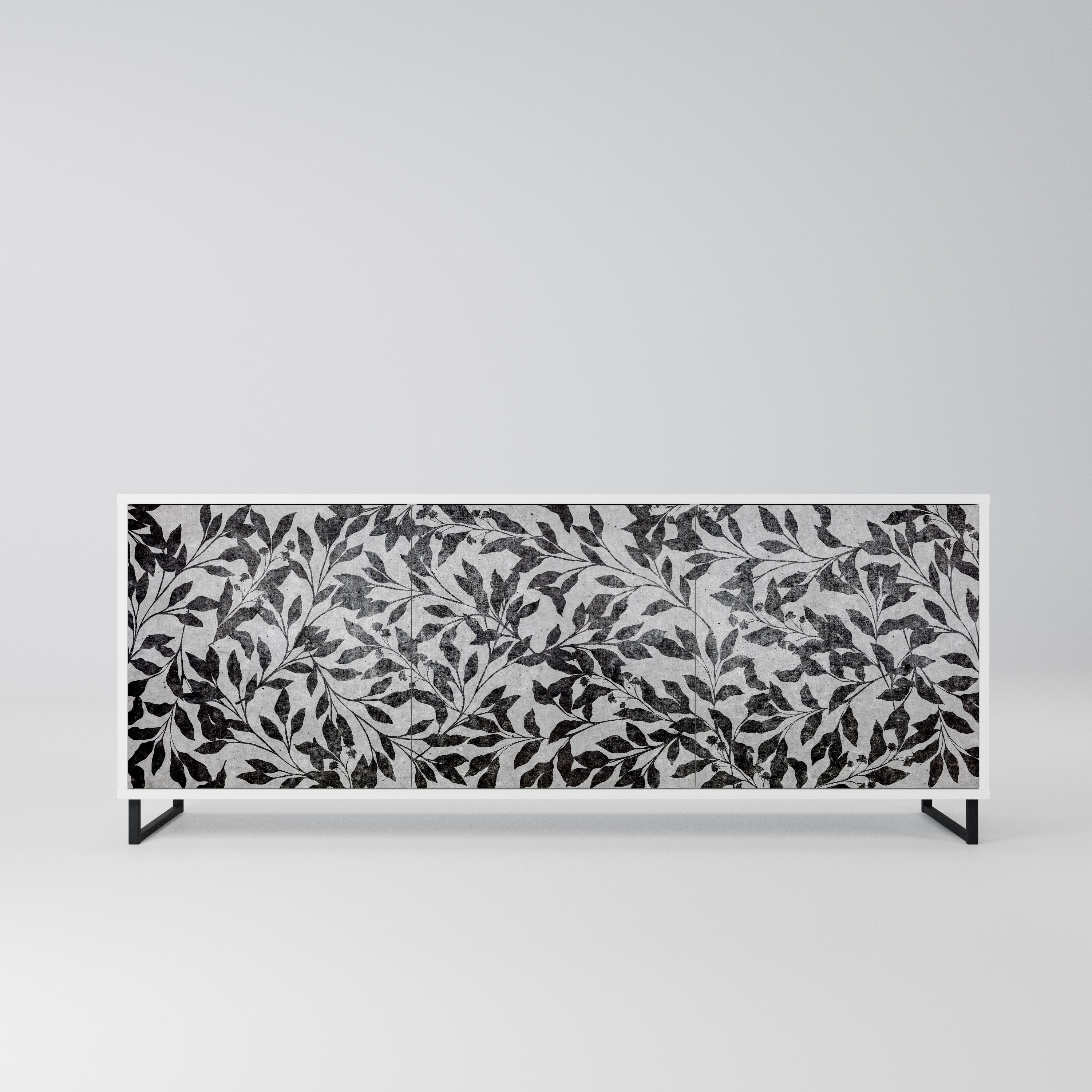 CHARCOAL SPROUT Komoda 3-drzwiowa korpus Biały