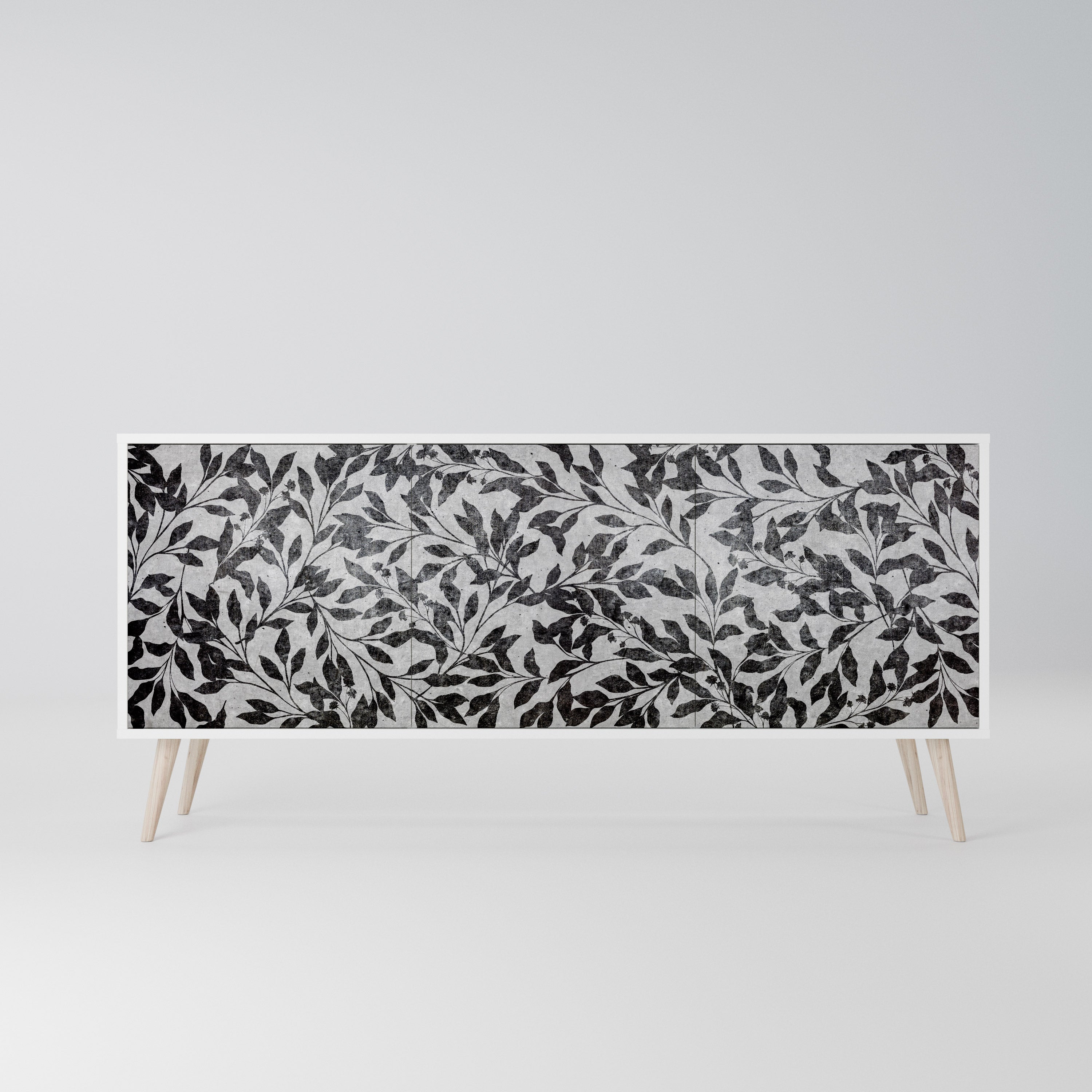 CHARCOAL SPROUT Komoda 3-drzwiowa korpus Biały