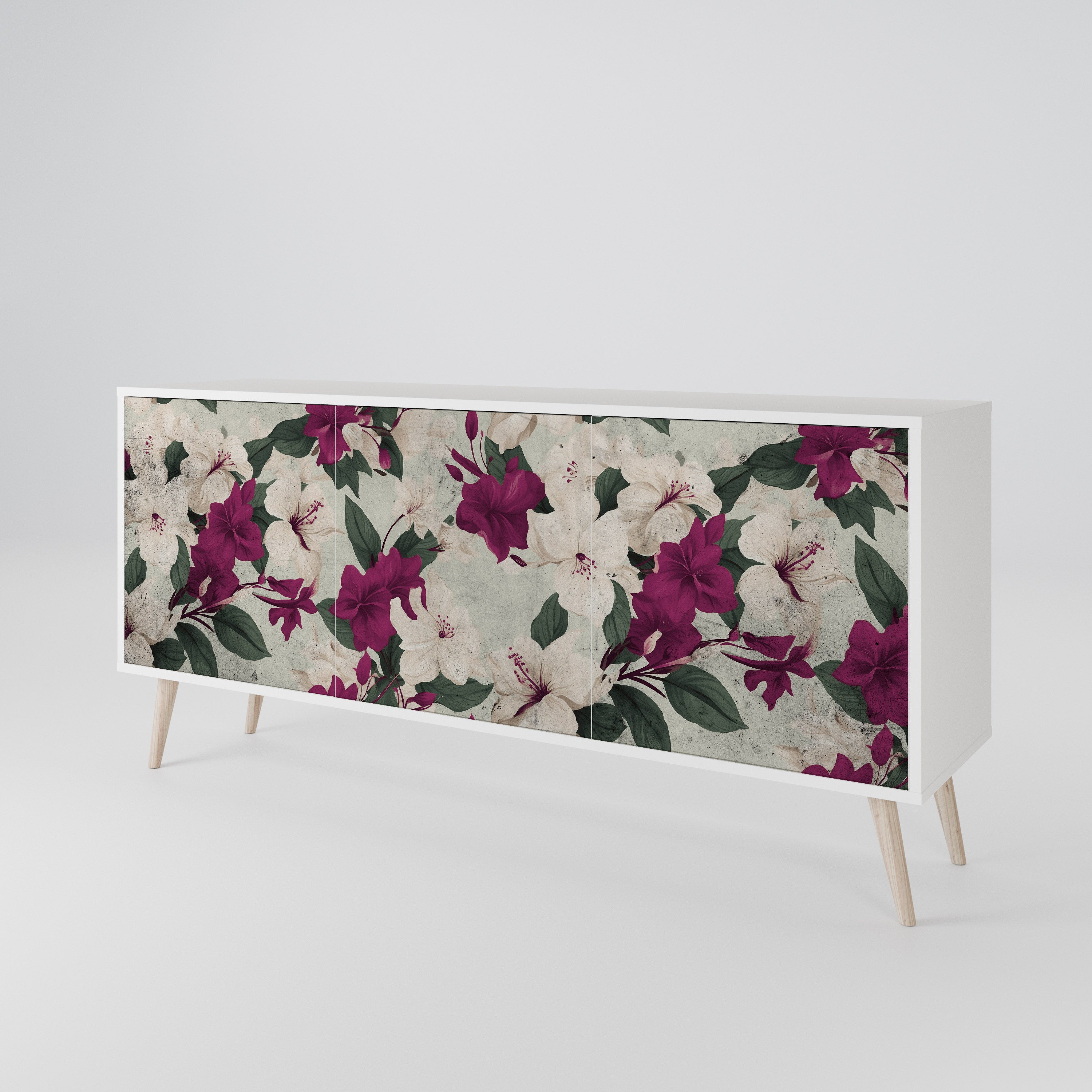 FLOWERET DREAM Komoda 3-drzwiowa korpus Biały