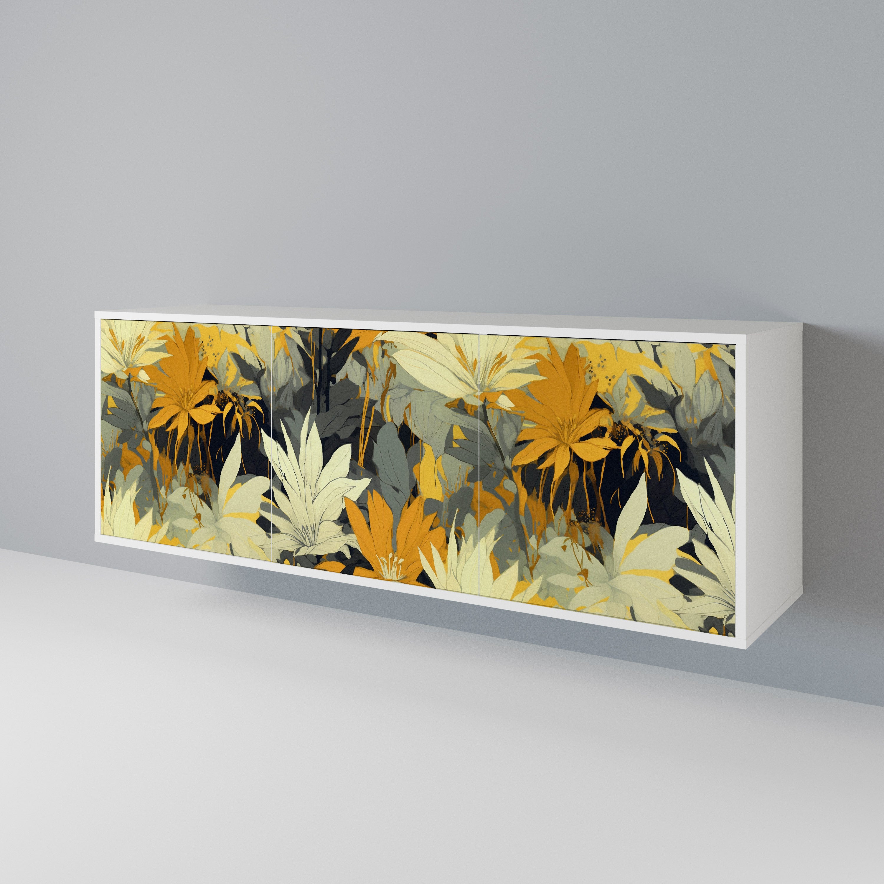 SUNKISSED LILY Komoda 3-drzwiowa korpus Biały