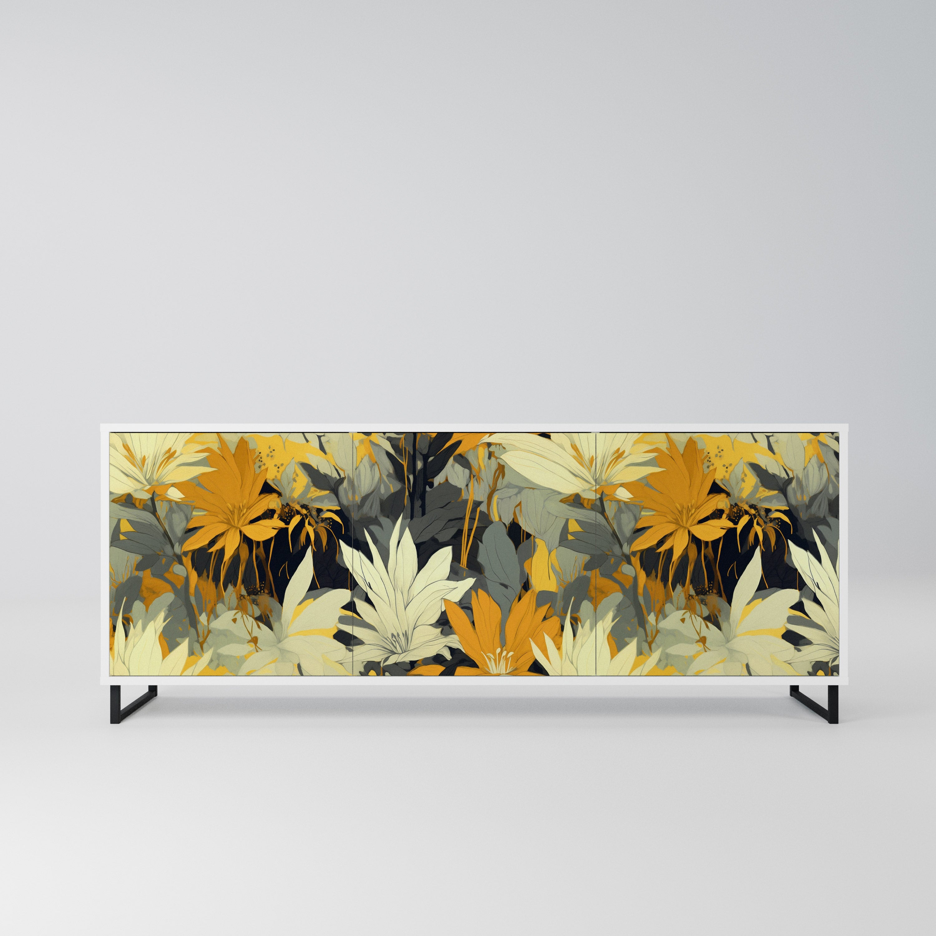SUNKISSED LILY Komoda 3-drzwiowa korpus Biały