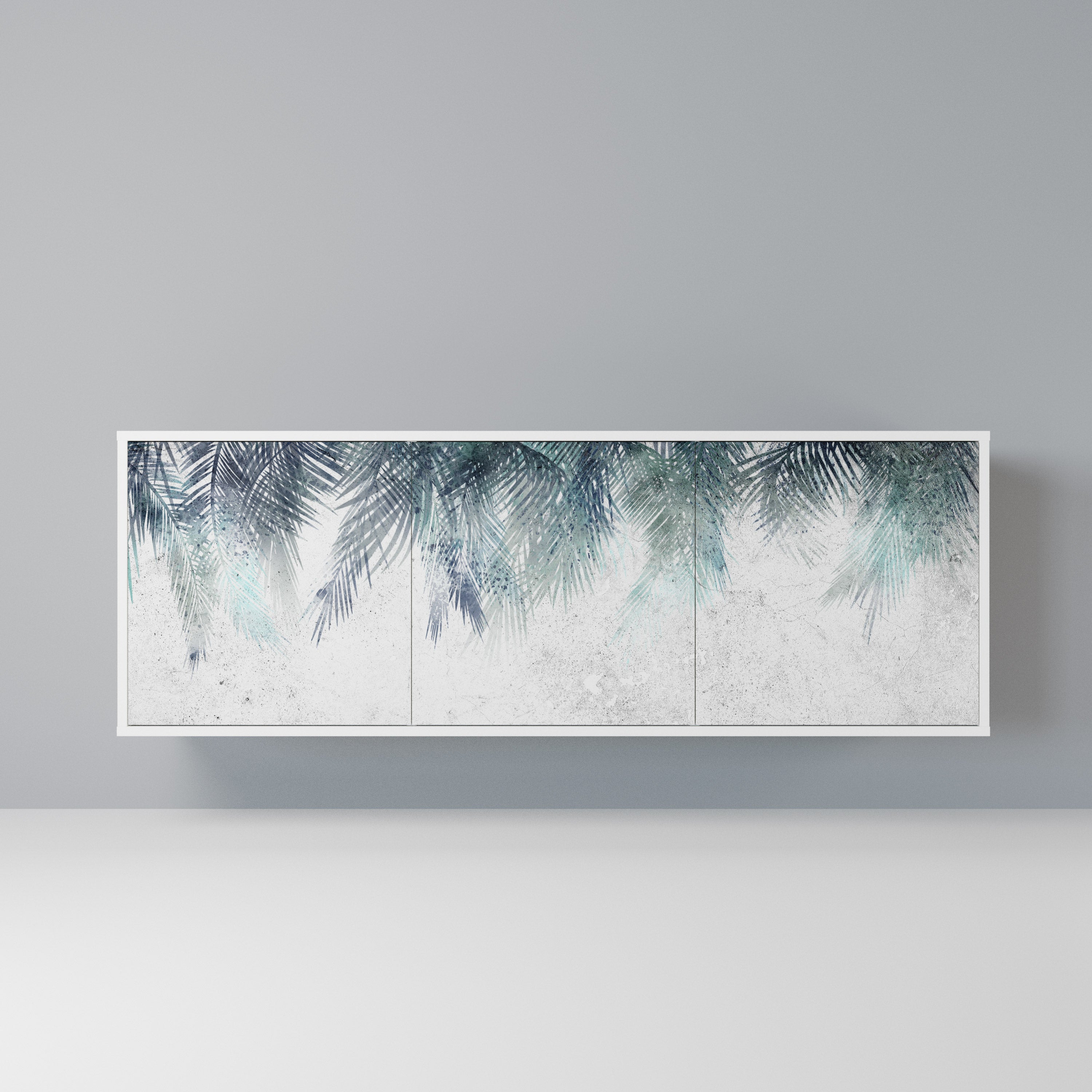 PALM VEIL Komoda 3-drzwiowa korpus Biały