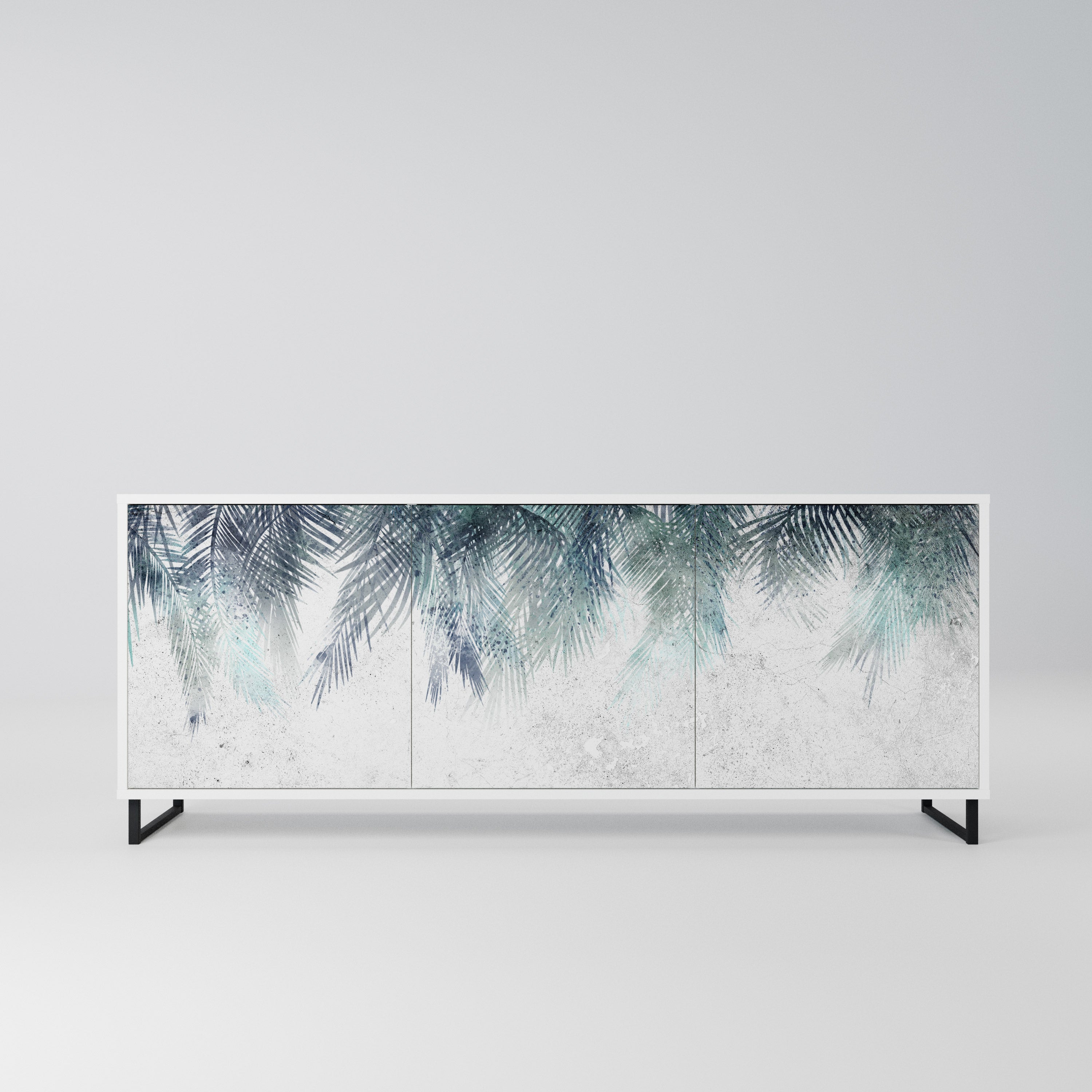 PALM VEIL Komoda 3-drzwiowa korpus Biały