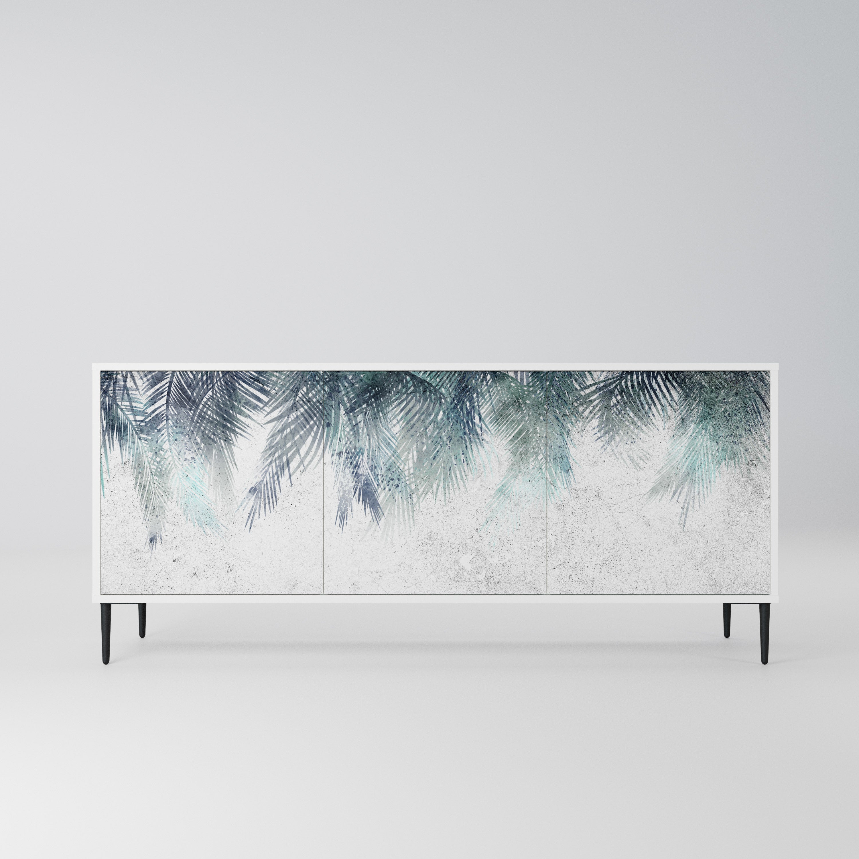 PALM VEIL Komoda 3-drzwiowa korpus Biały