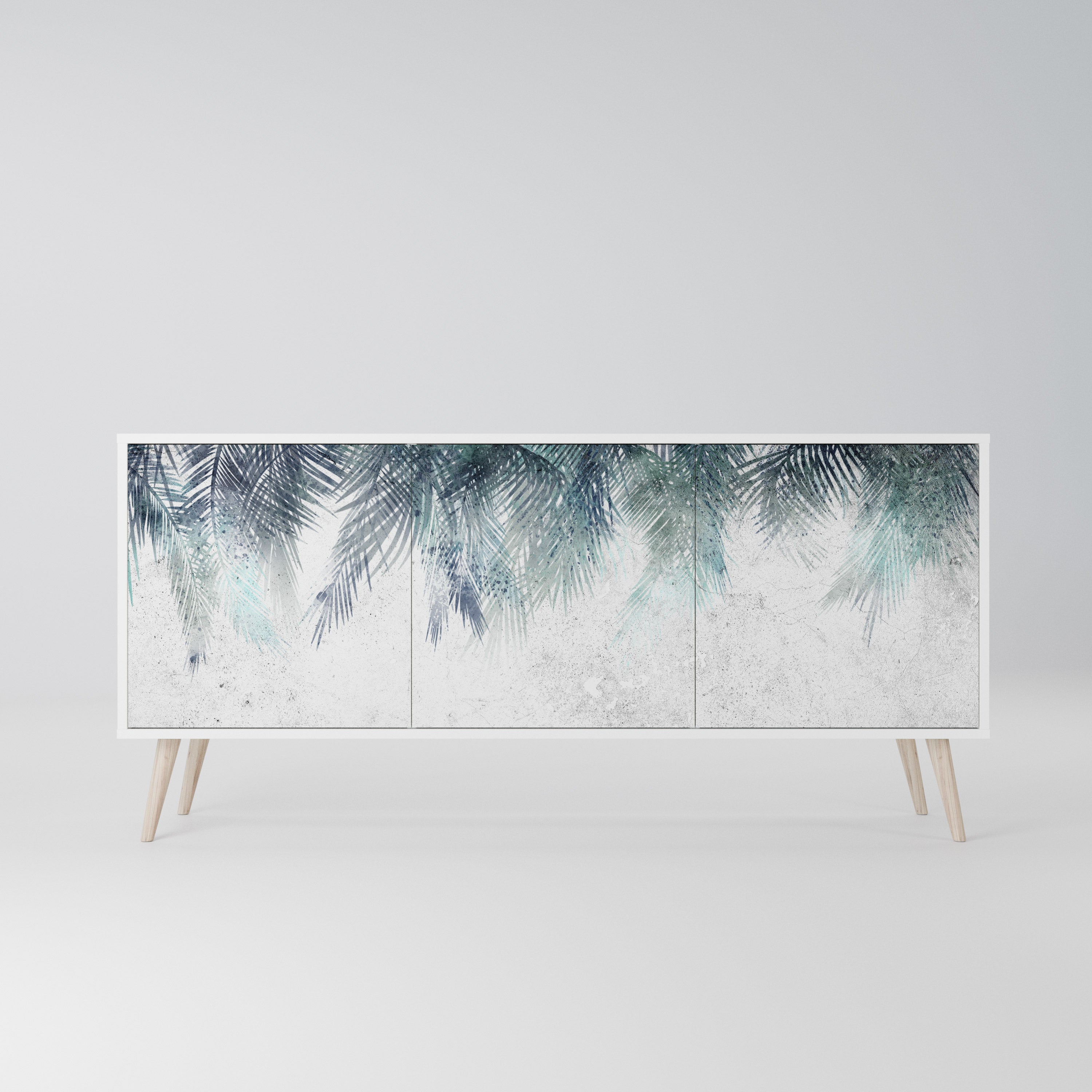 PALM VEIL Komoda 3-drzwiowa korpus Biały