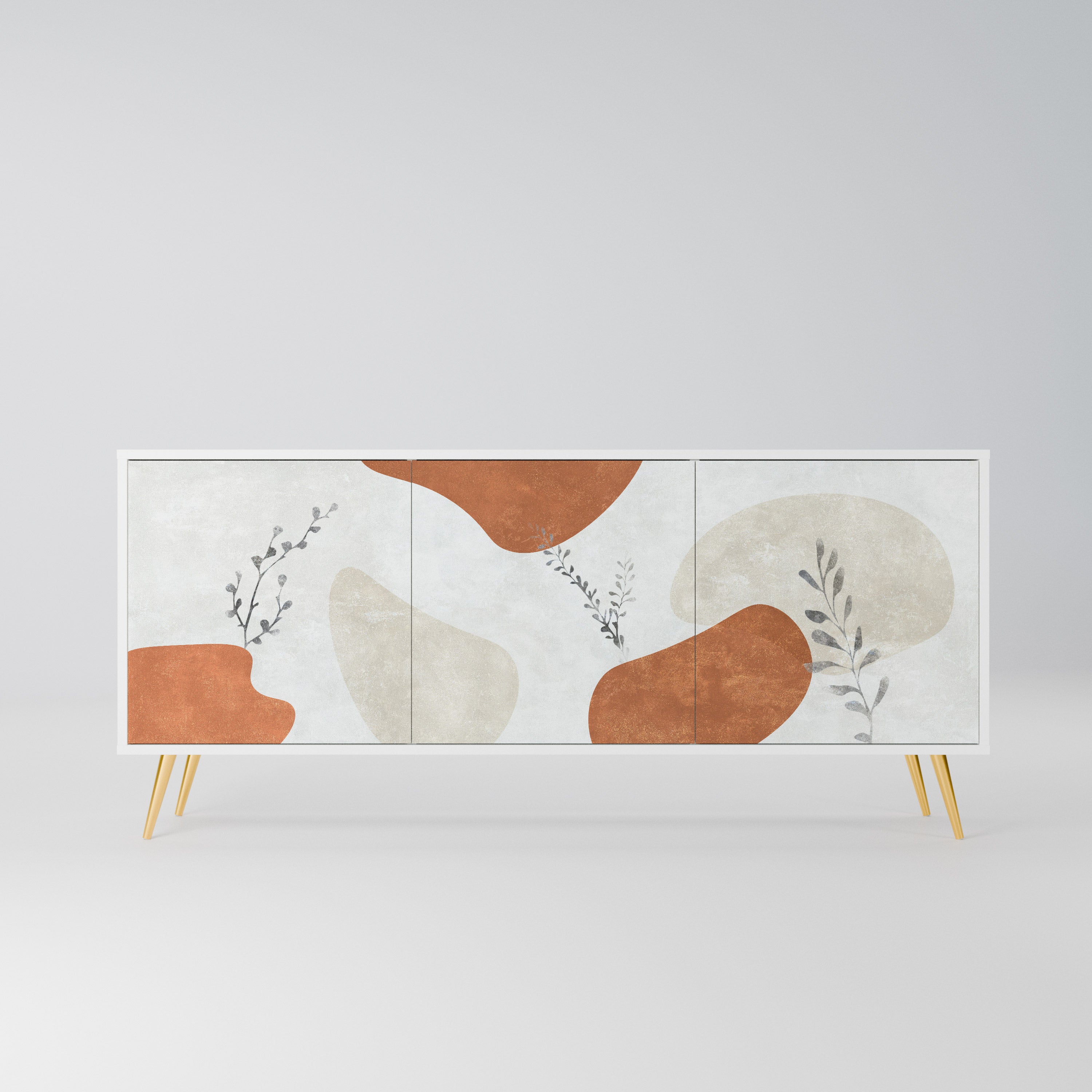 TRANQUIL TWIG Komoda 3-drzwiowa korpus Biały