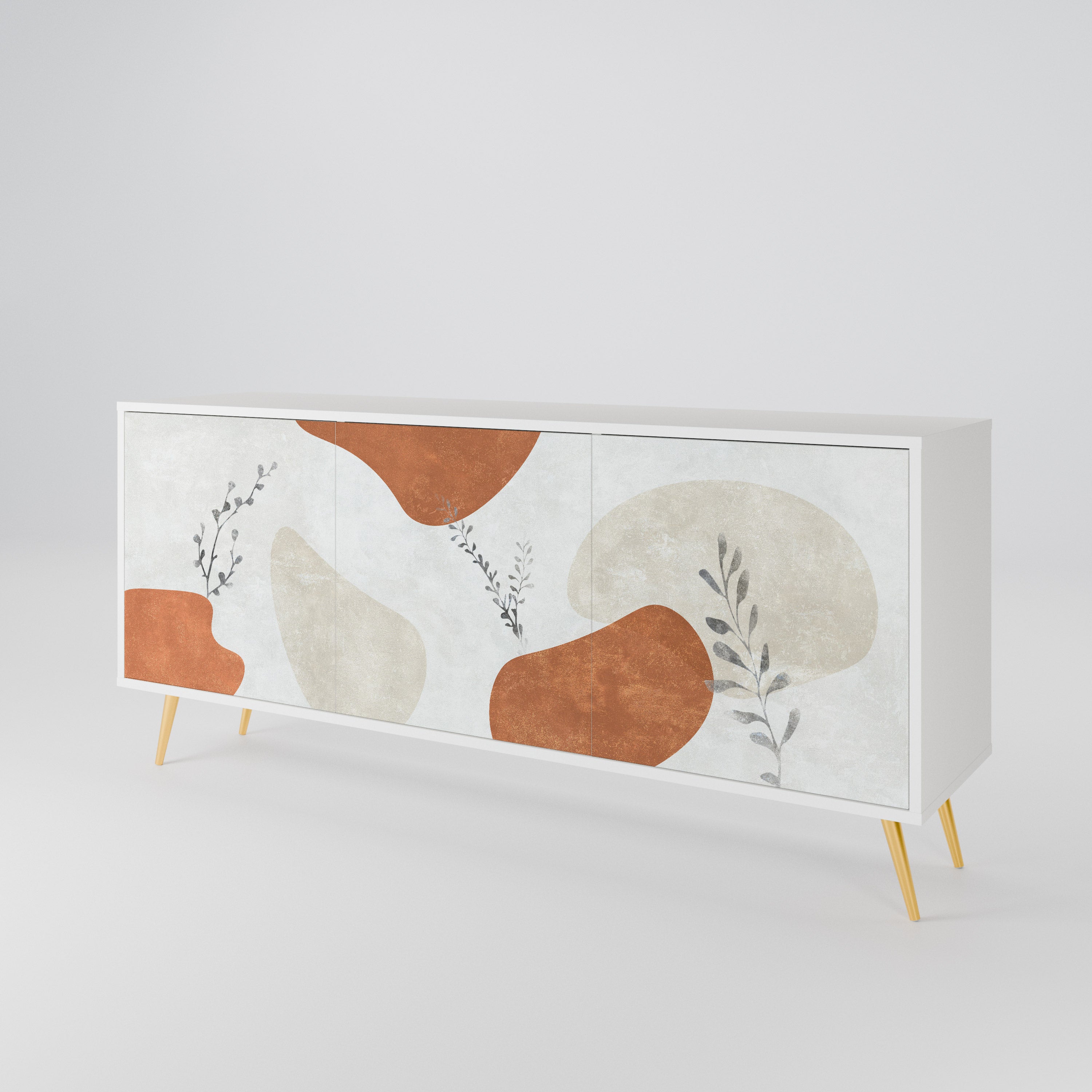 TRANQUIL TWIG Komoda 3-drzwiowa korpus Biały