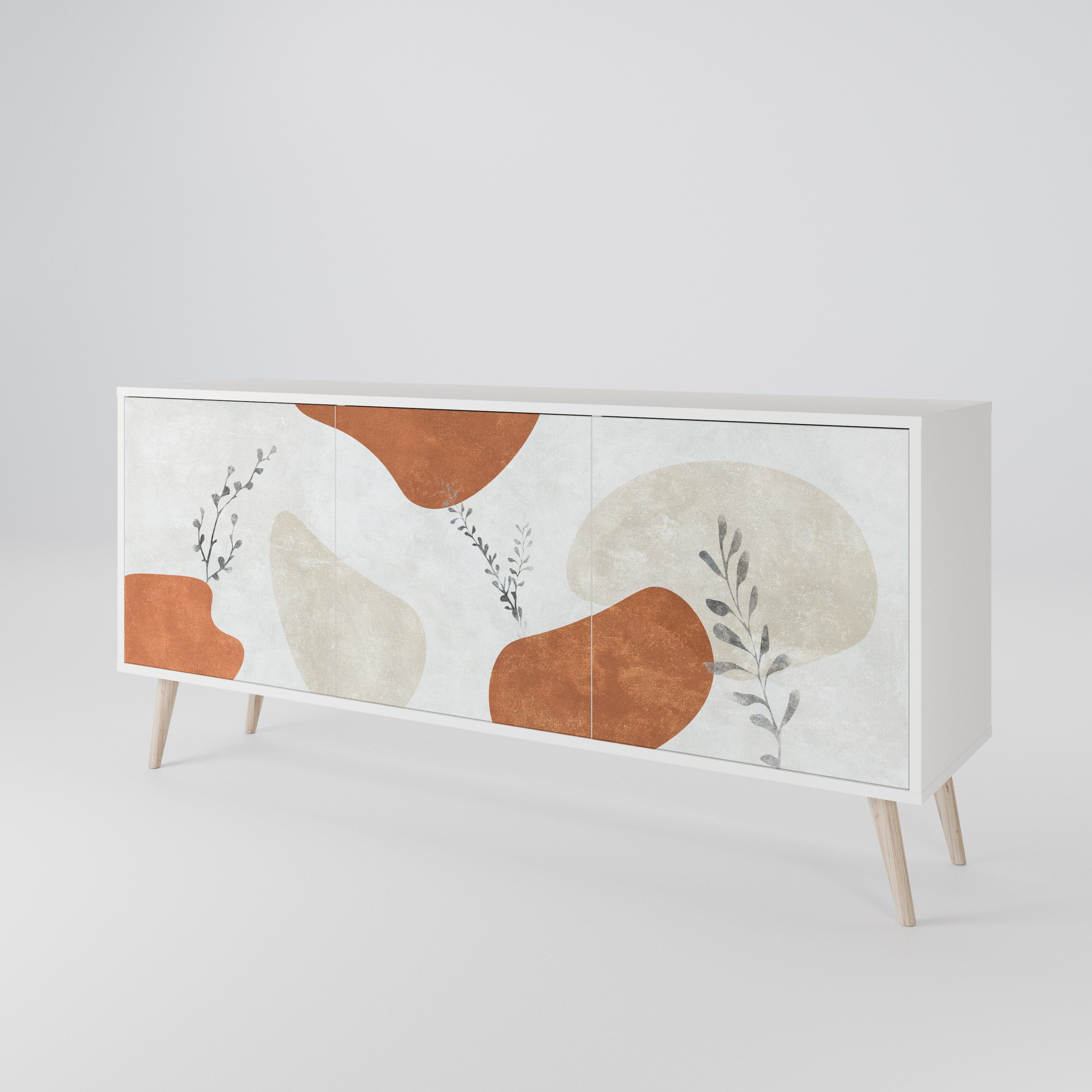 TRANQUIL TWIG Komoda 3-drzwiowa korpus Biały
