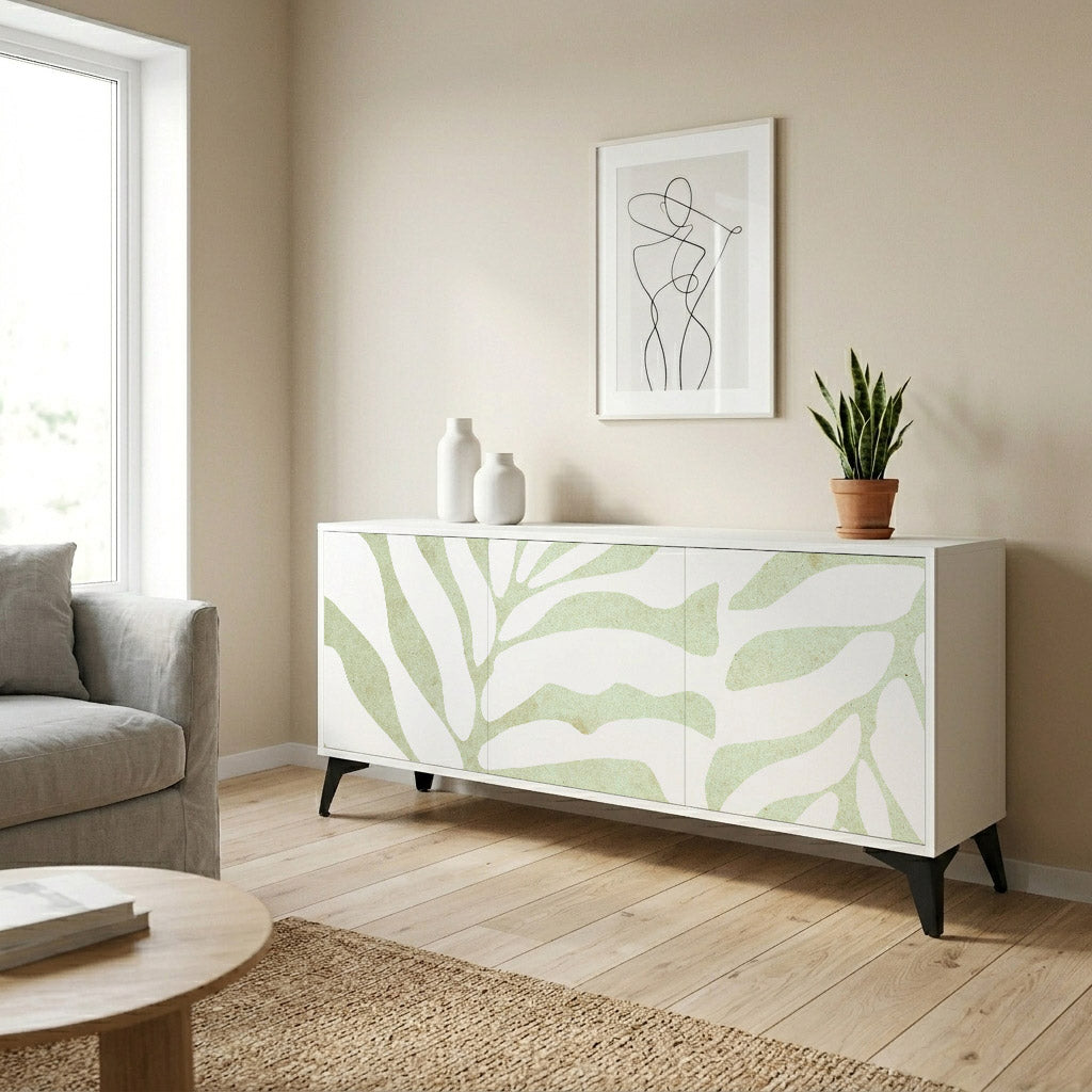 BOTANICAL SPARK Komoda 3-drzwiowa korpus Biały