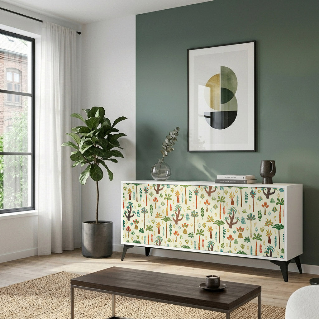 PALM SPRING Komoda 3-drzwiowa korpus Biały