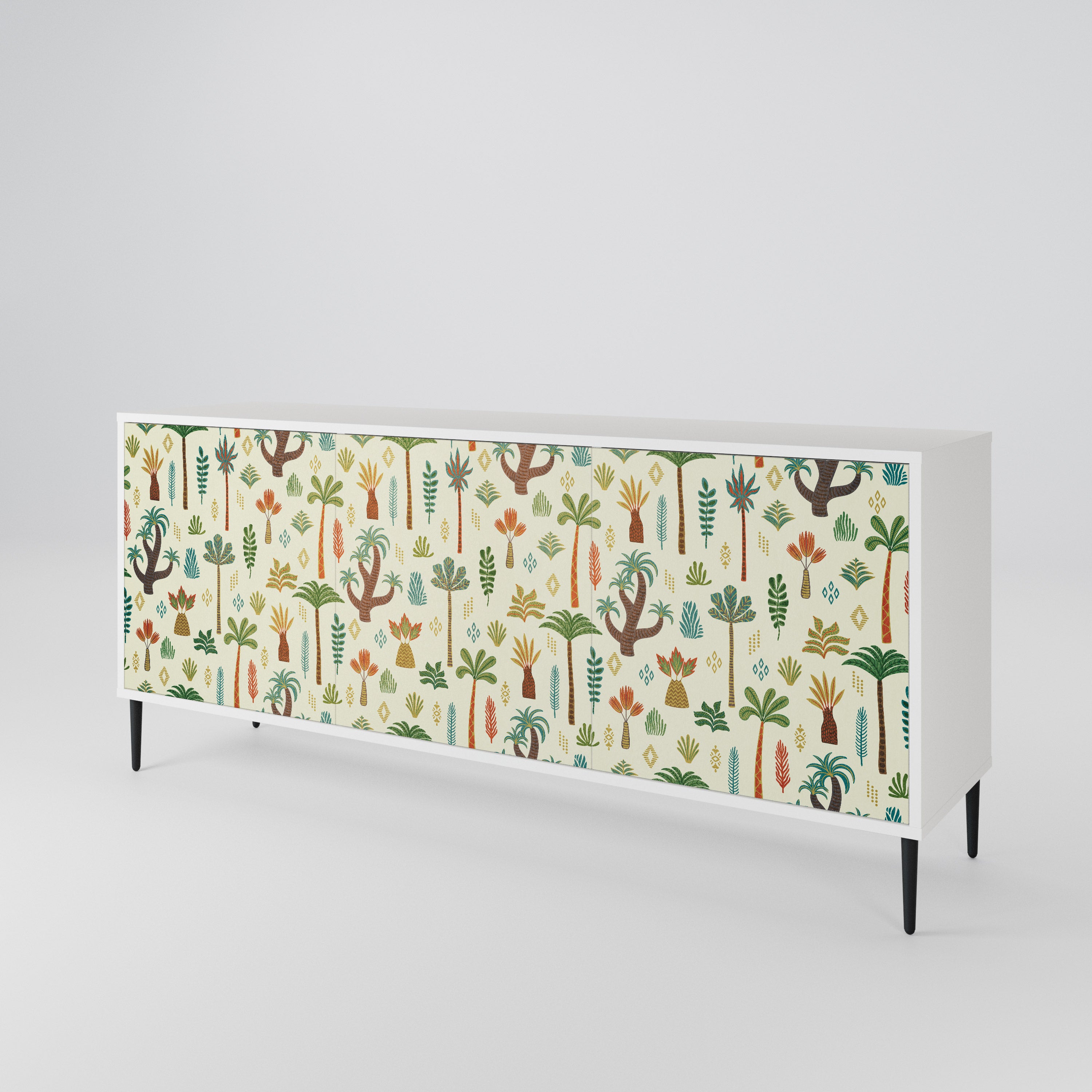 PALM SPRING Komoda 3-drzwiowa korpus Biały
