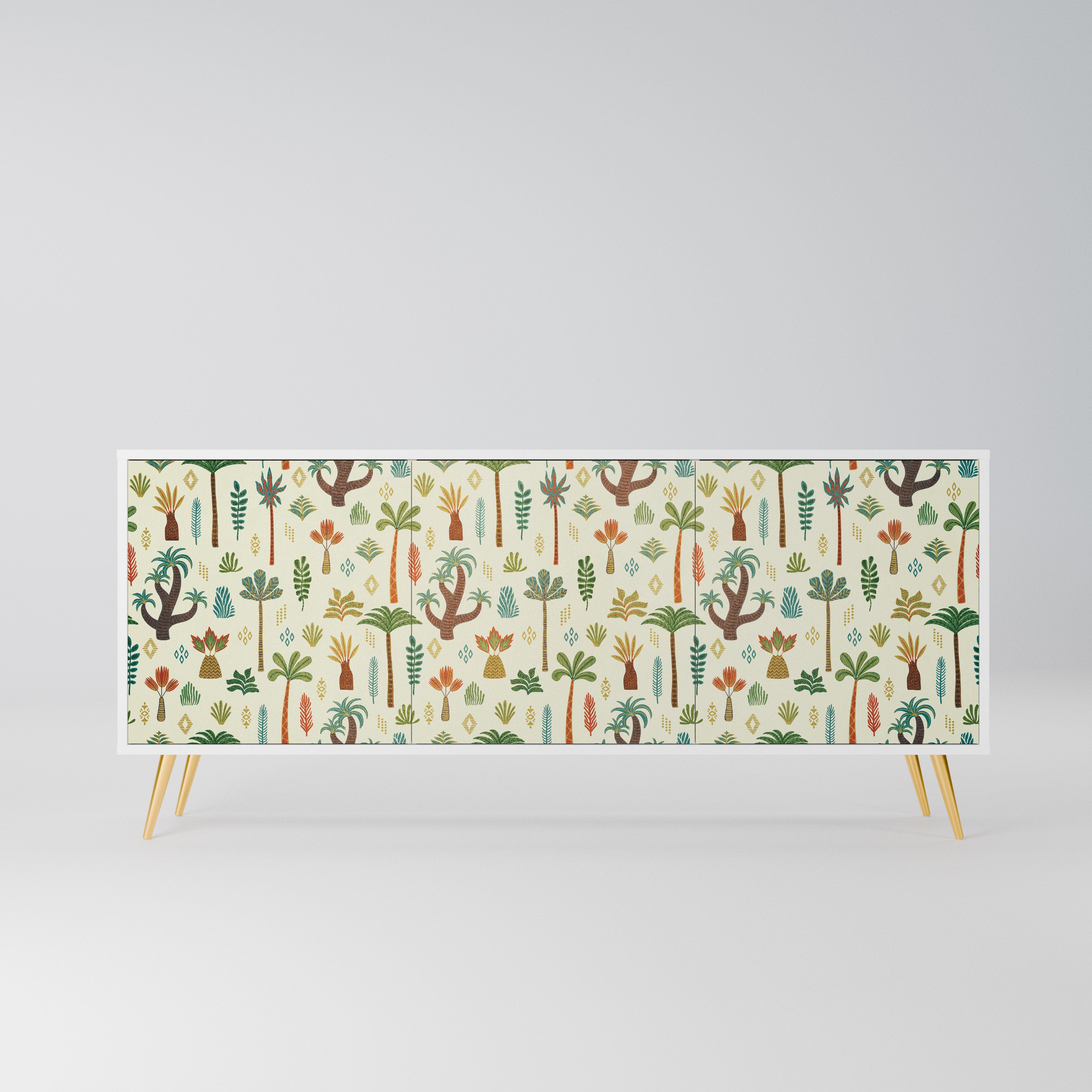 PALM SPRING Komoda 3-drzwiowa korpus Biały