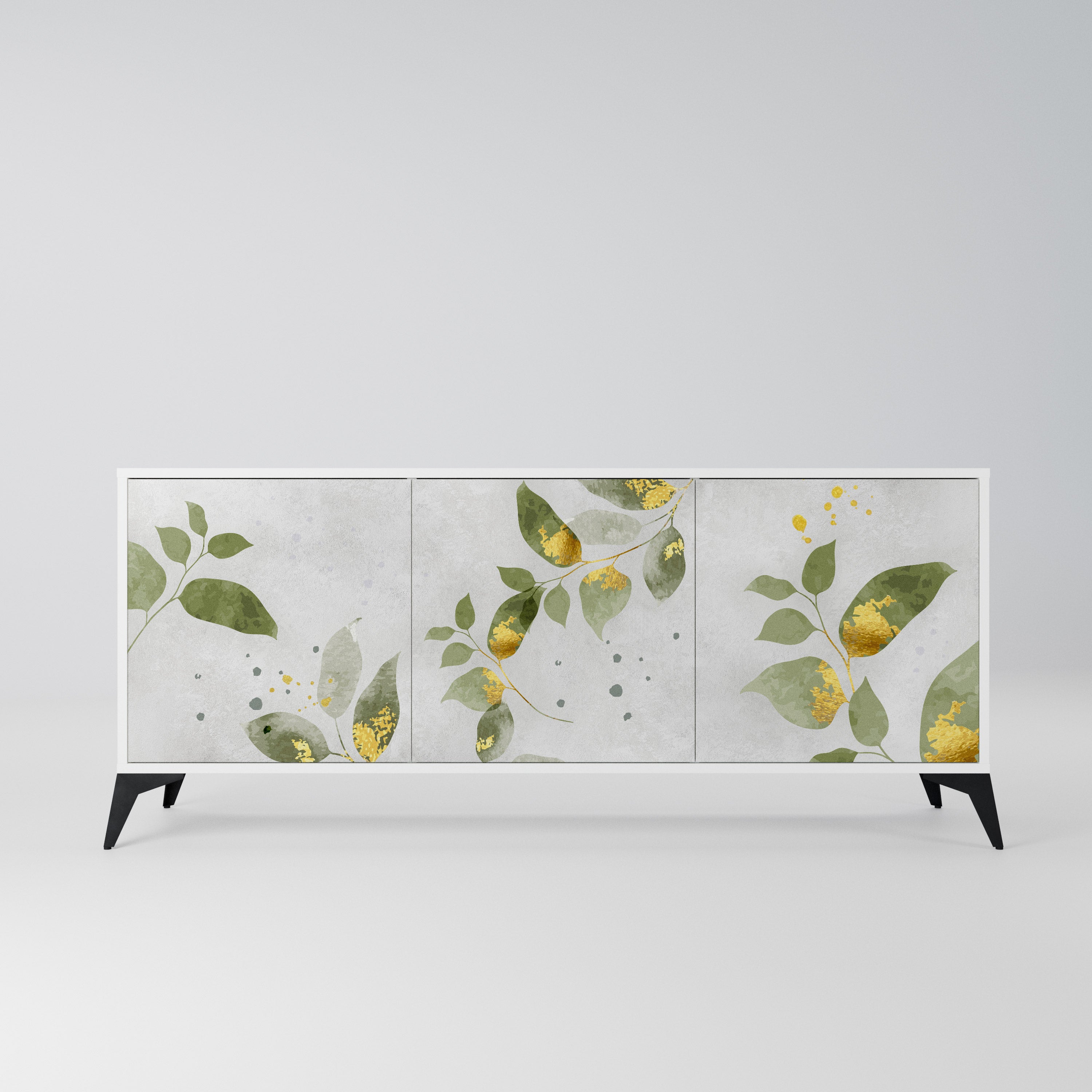 ELEGANT BOTANICS Komoda 3-drzwiowa korpus Biały