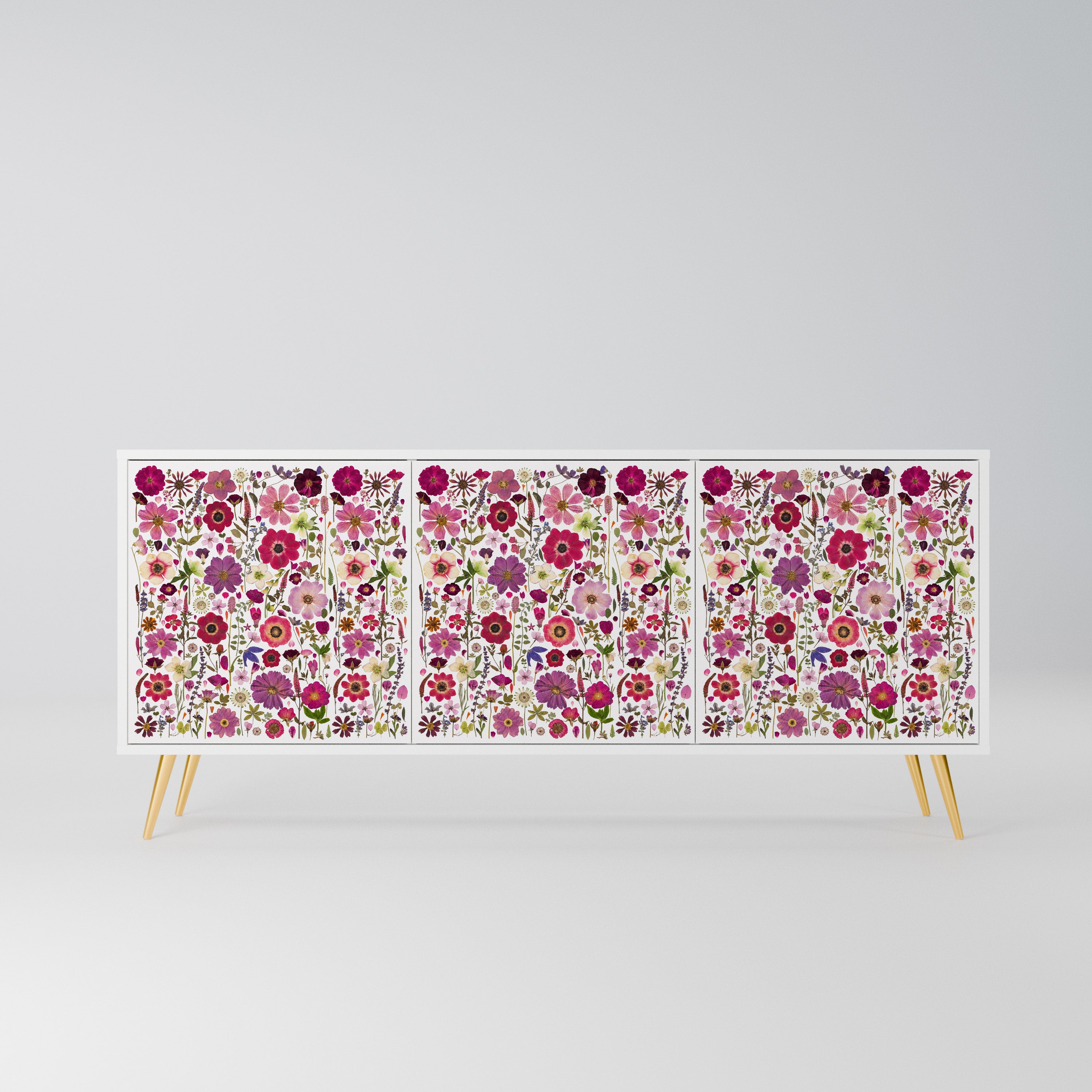 PETAL GARDEN Komoda 3-drzwiowa korpus Biały