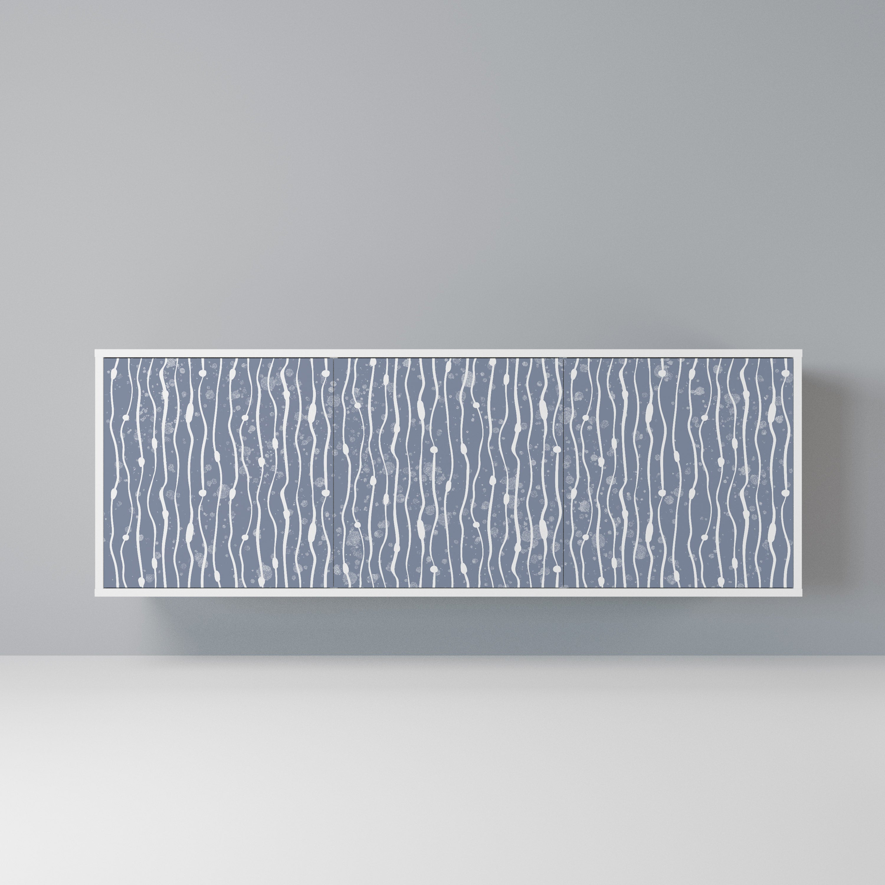 GRAPHITE RAIN Komoda 3-drzwiowa korpus Biały