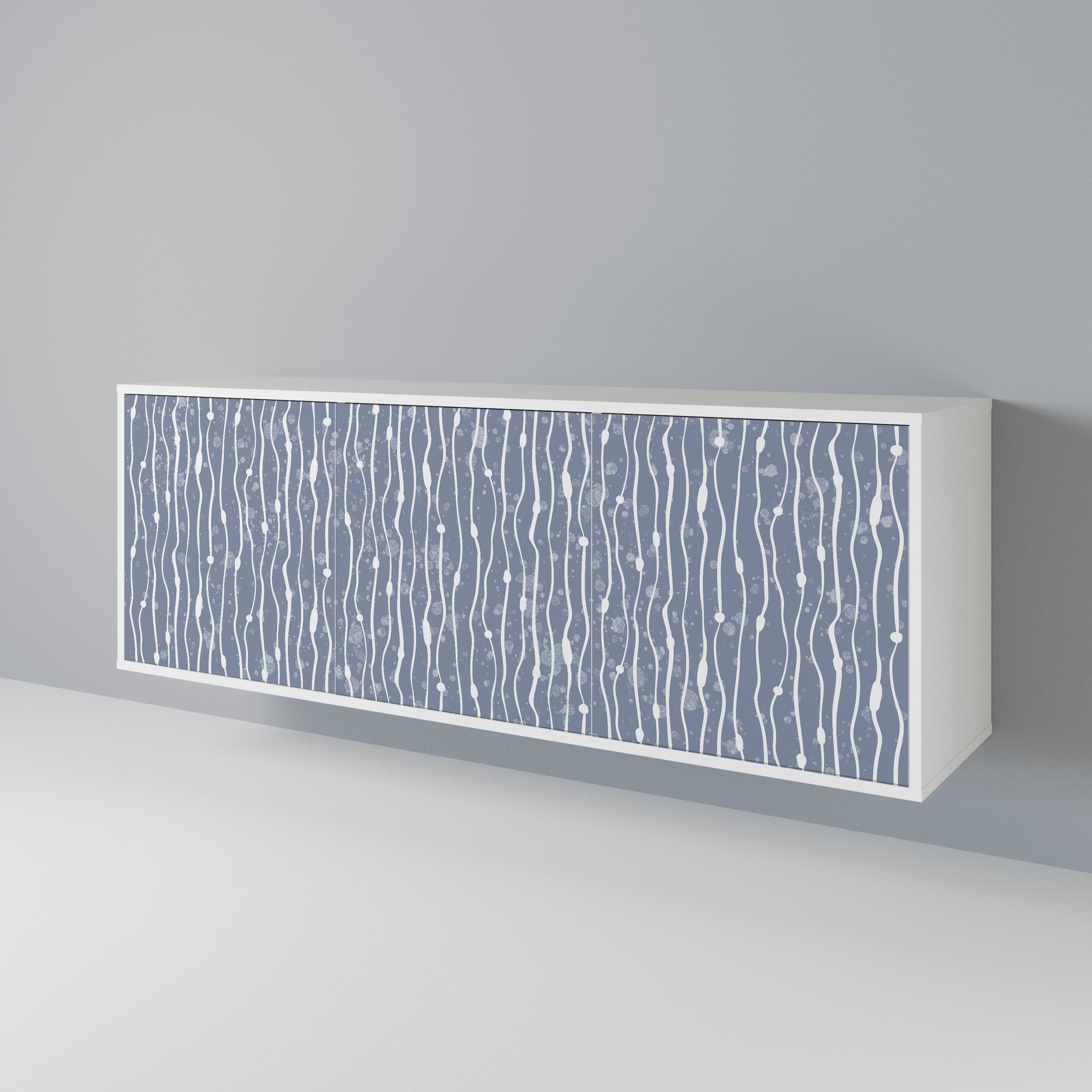 GRAPHITE RAIN Komoda 3-drzwiowa korpus Biały
