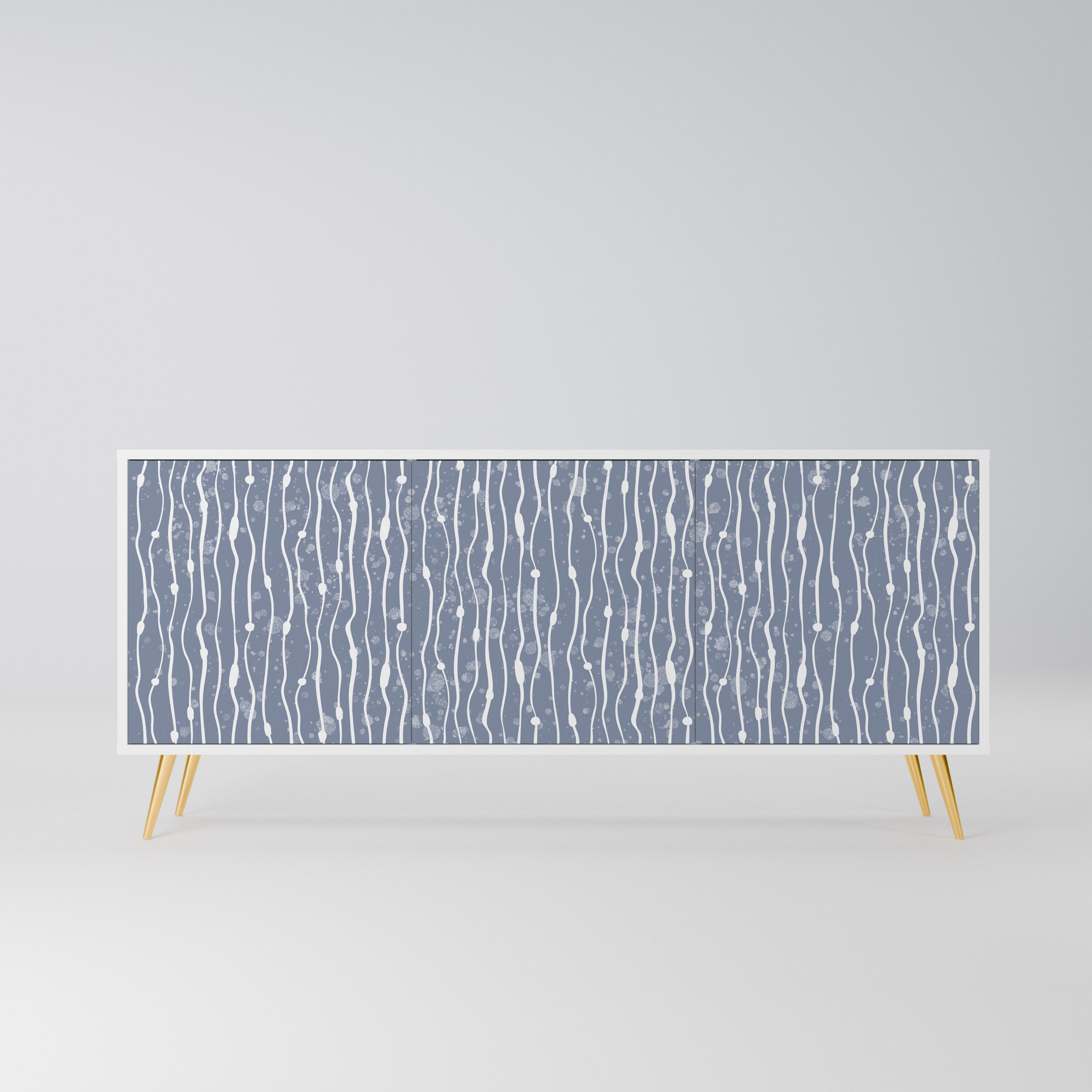 GRAPHITE RAIN Komoda 3-drzwiowa korpus Biały