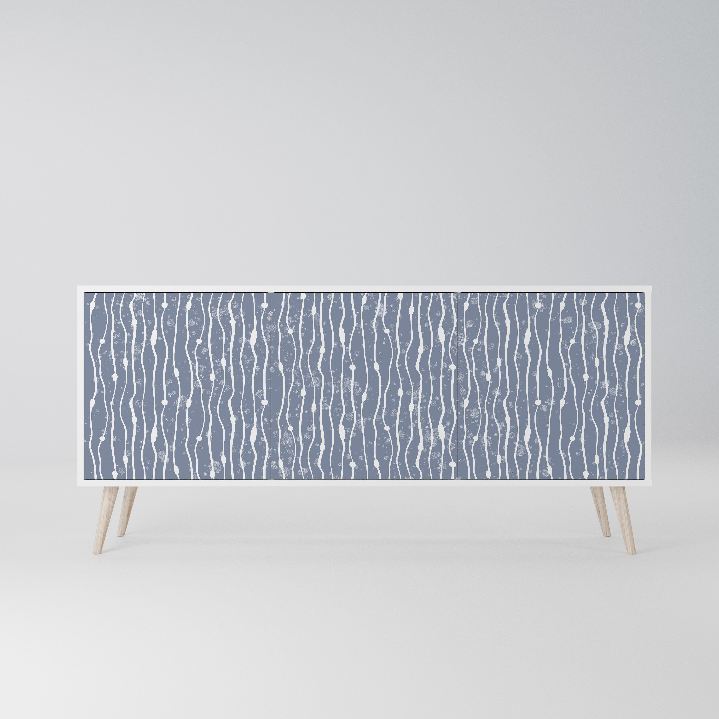 GRAPHITE RAIN Komoda 3-drzwiowa korpus Biały