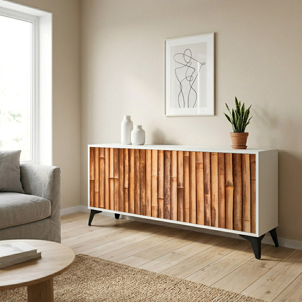 NATURAL WOOD Komoda 3-drzwiowa korpus Biały