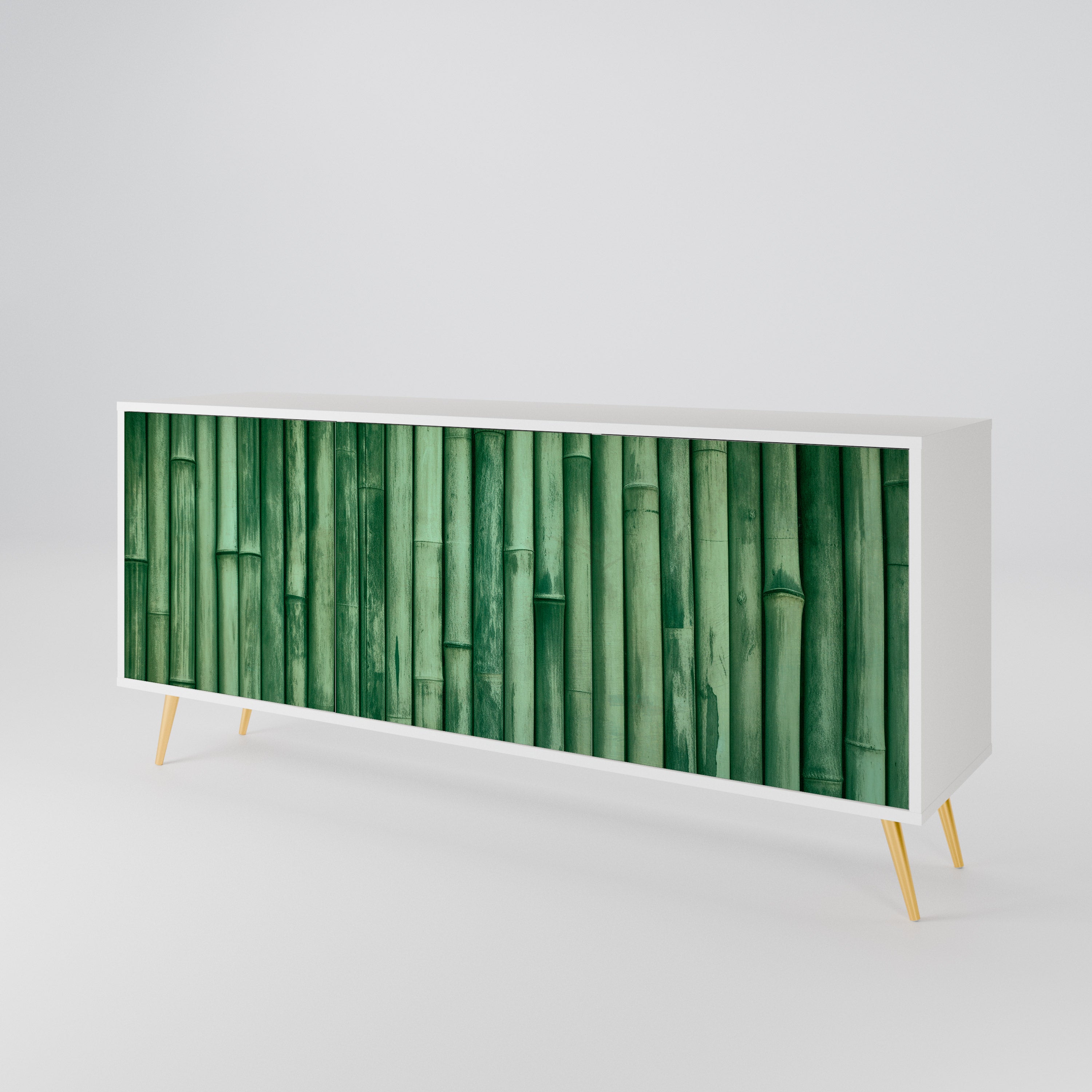 NATURAL GREEN Komoda 3-drzwiowa korpus Biały