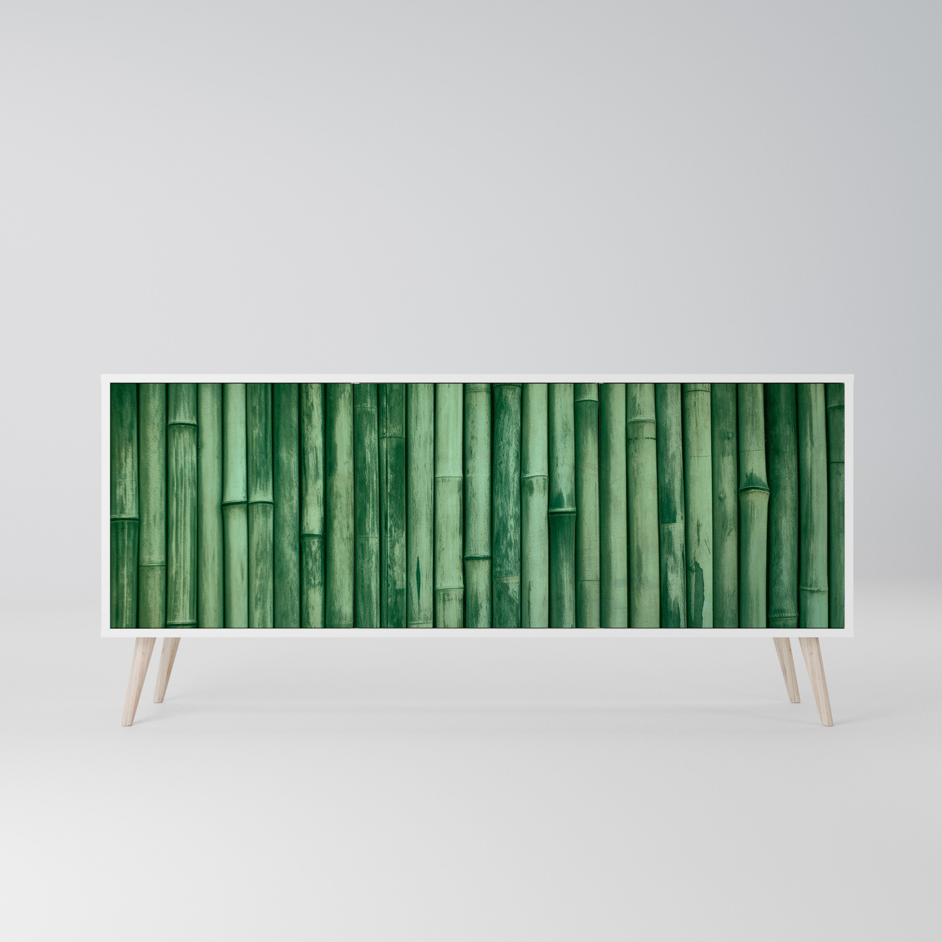 NATURAL GREEN Komoda 3-drzwiowa korpus Biały