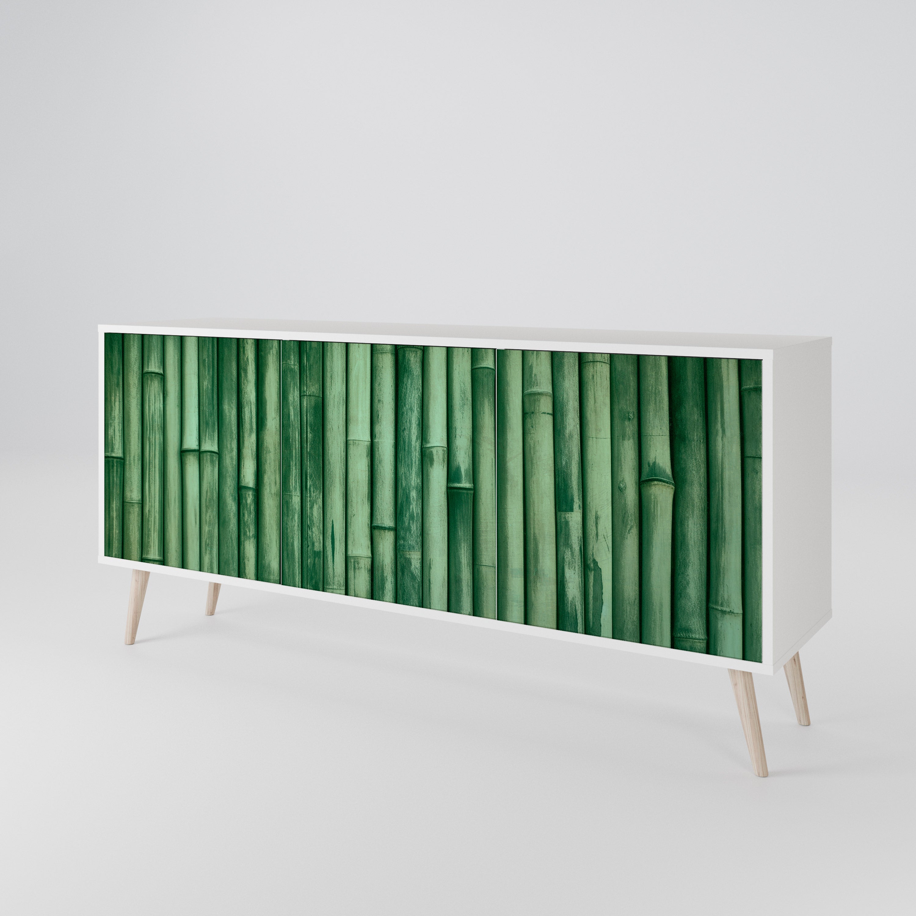 NATURAL GREEN Komoda 3-drzwiowa korpus Biały