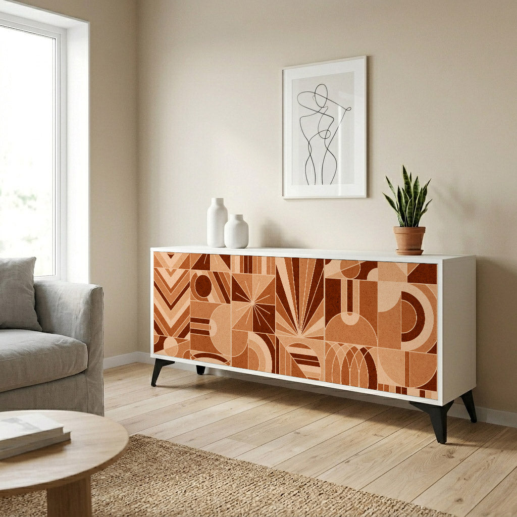 PRISM MOSAIC Komoda 3-drzwiowa korpus Biały