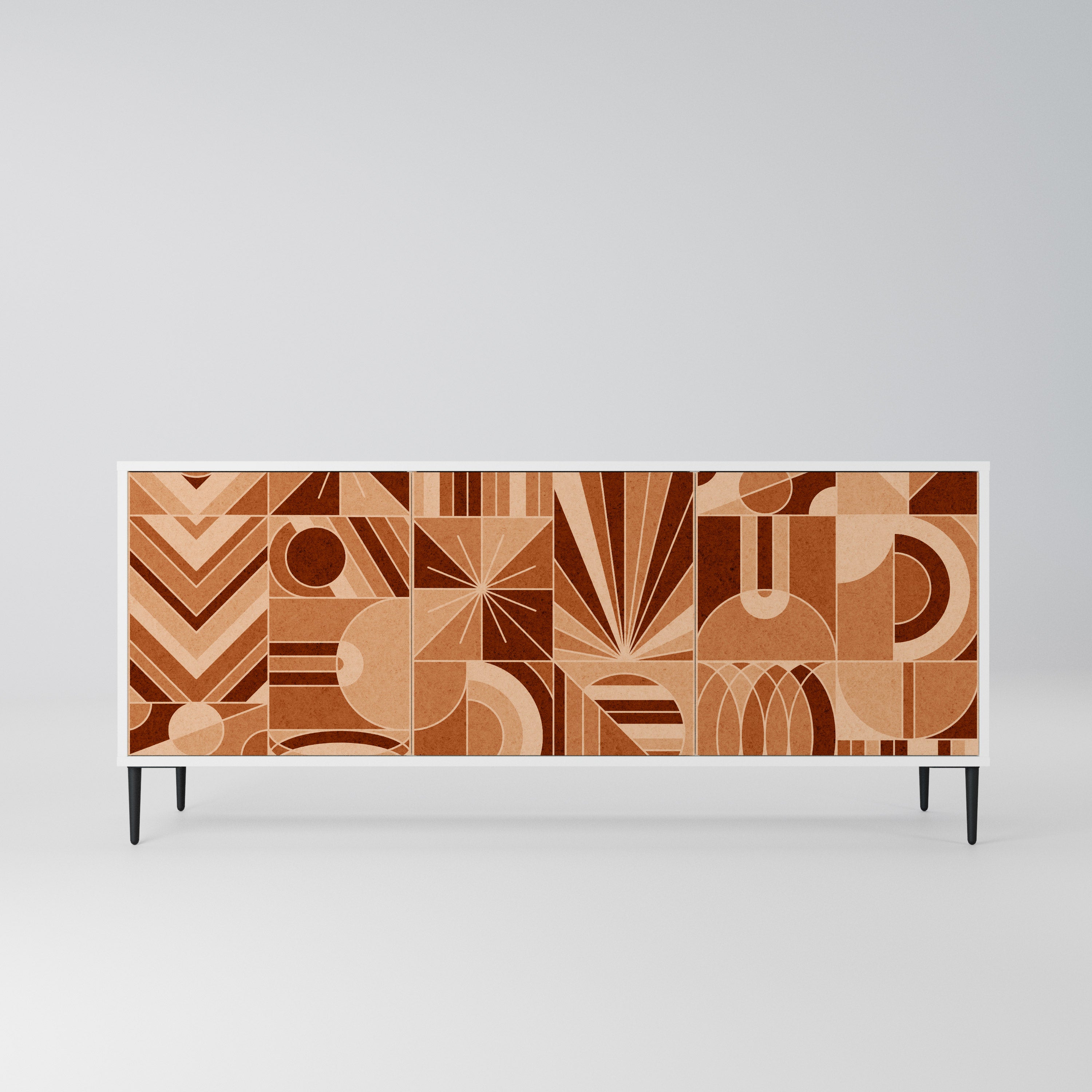 PRISM MOSAIC Komoda 3-drzwiowa korpus Biały