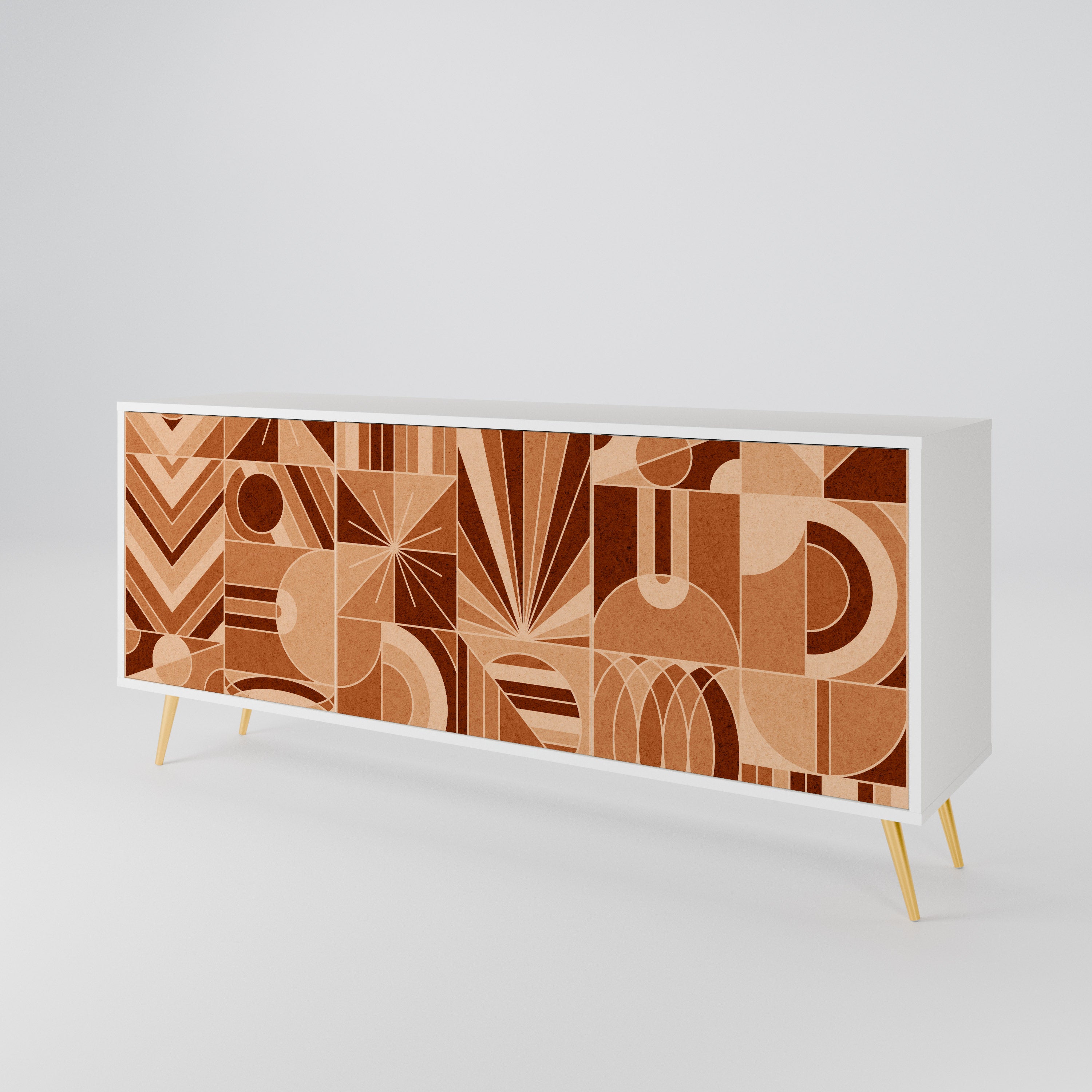 PRISM MOSAIC Komoda 3-drzwiowa korpus Biały