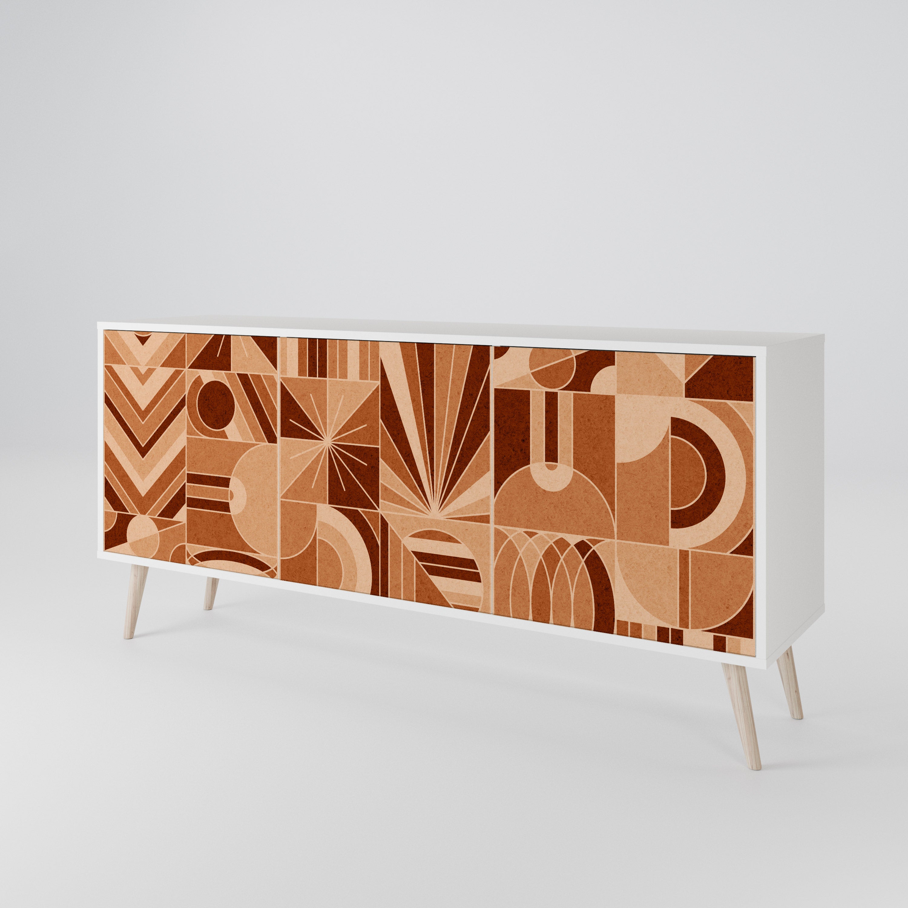 PRISM MOSAIC Komoda 3-drzwiowa korpus Biały