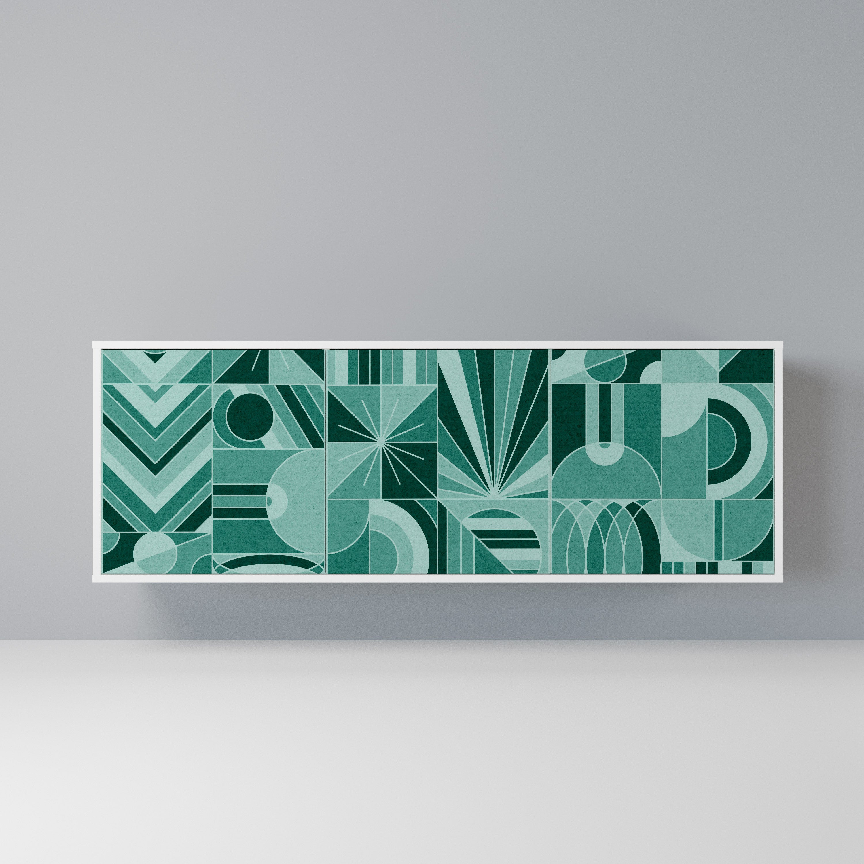 HARMONIC GRID Komoda 3-drzwiowa korpus Biały