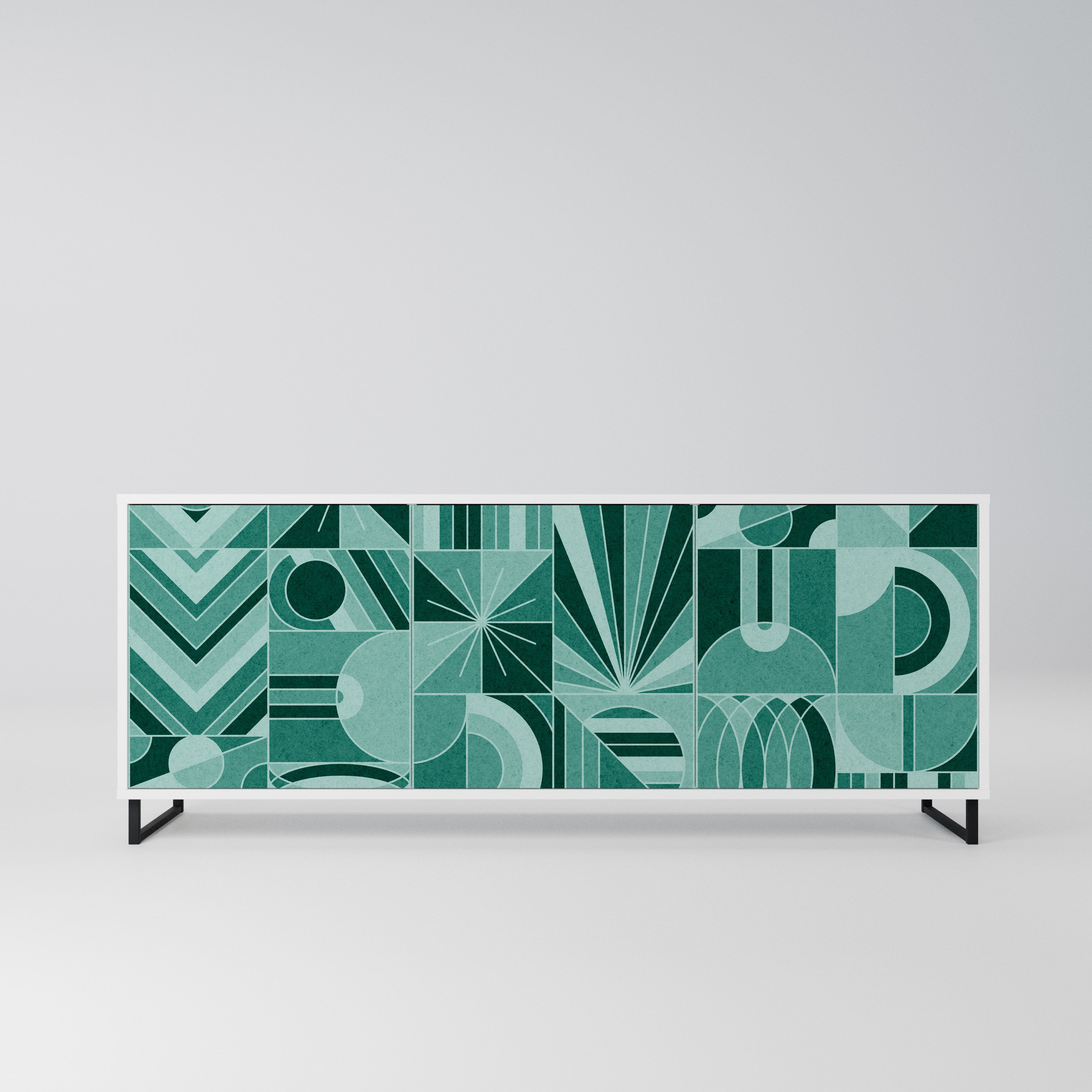 HARMONIC GRID Komoda 3-drzwiowa korpus Biały