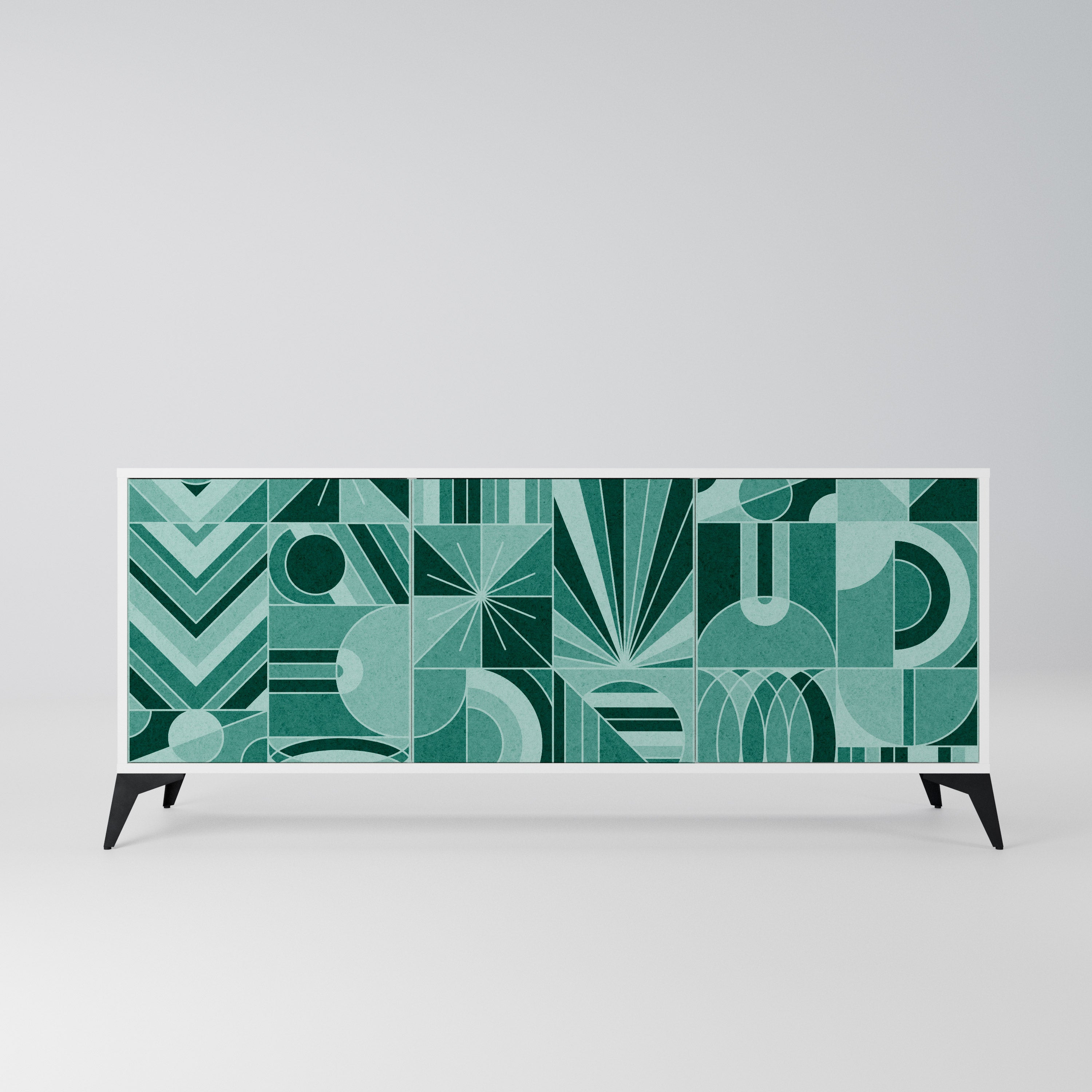HARMONIC GRID Komoda 3-drzwiowa korpus Biały
