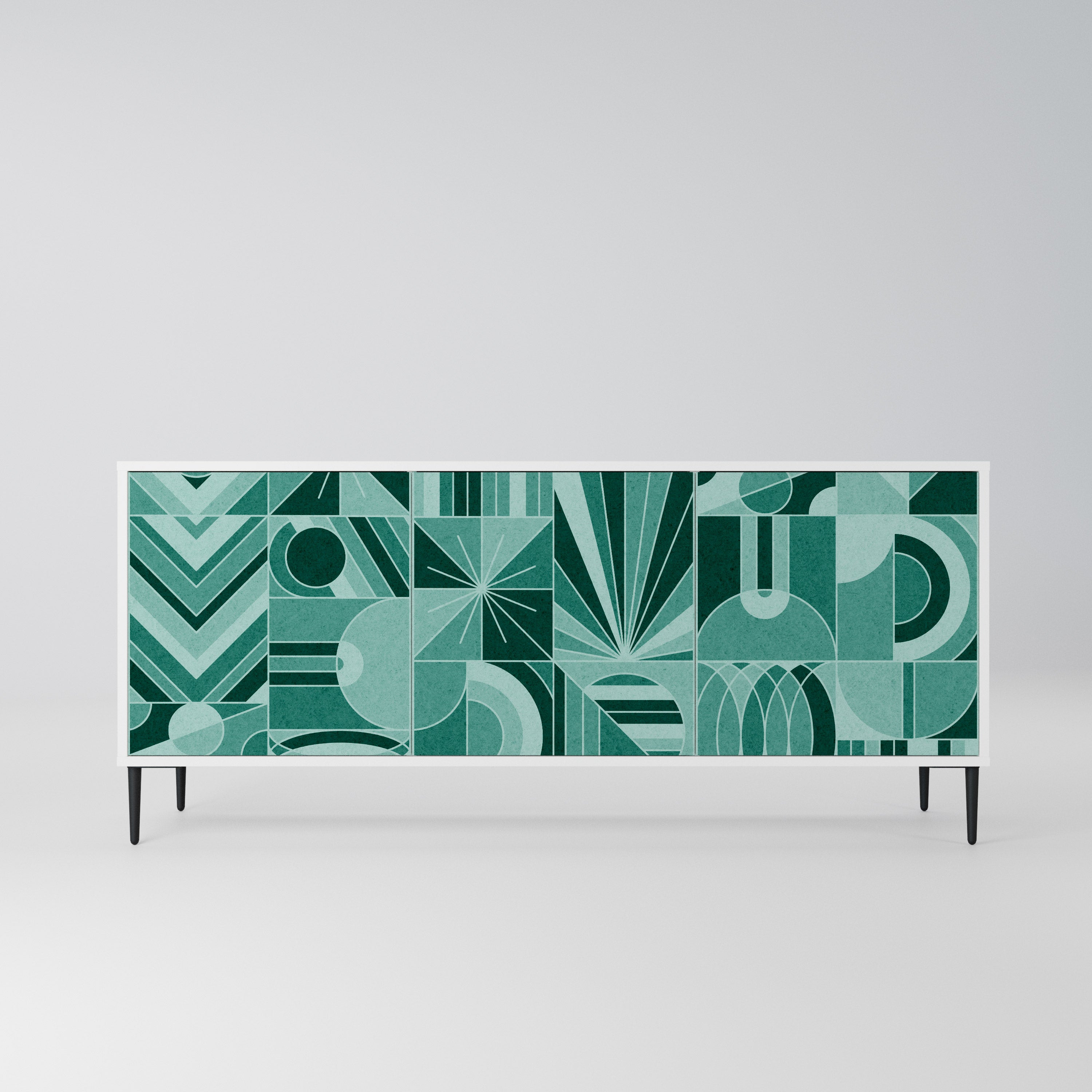 HARMONIC GRID Komoda 3-drzwiowa korpus Biały