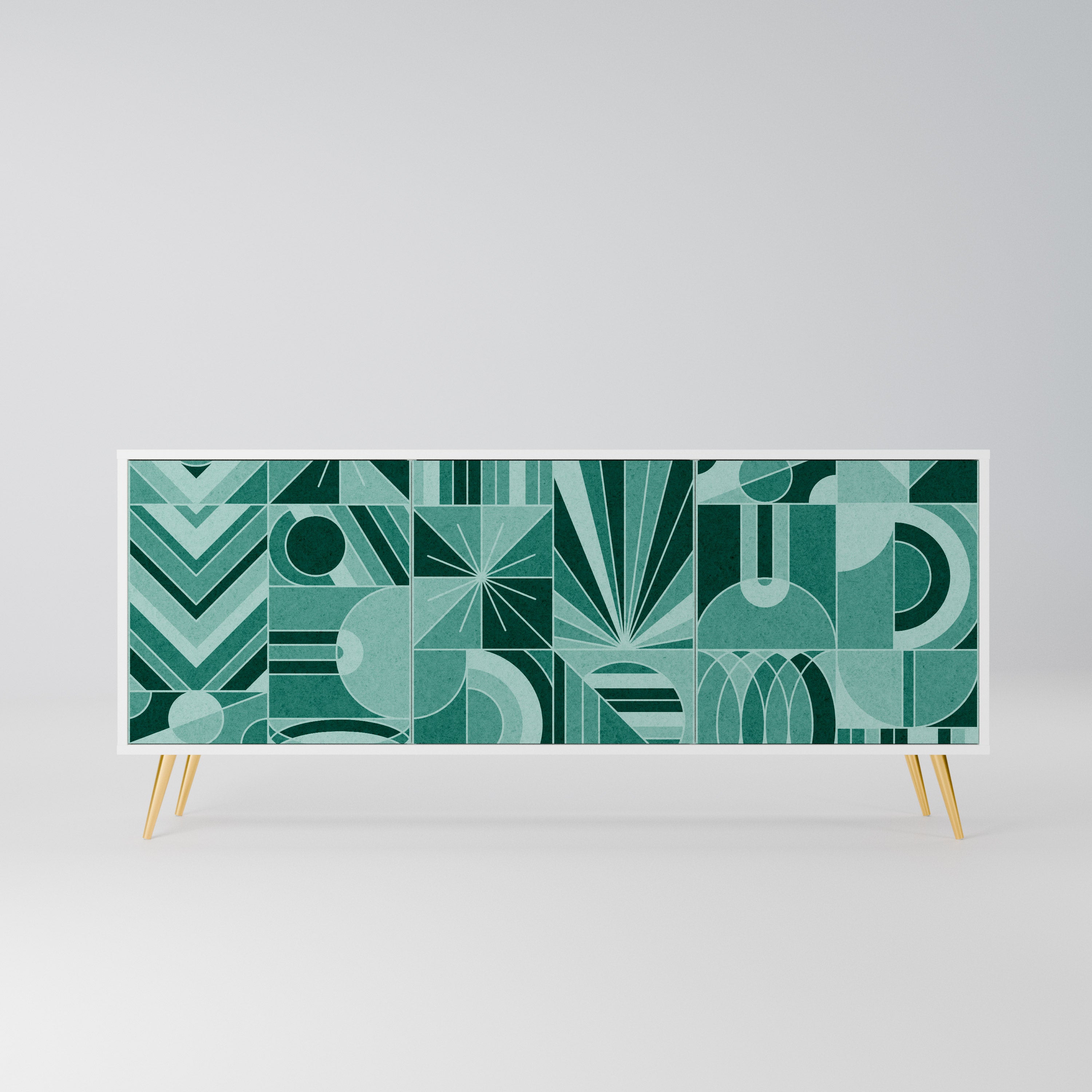 HARMONIC GRID Komoda 3-drzwiowa korpus Biały