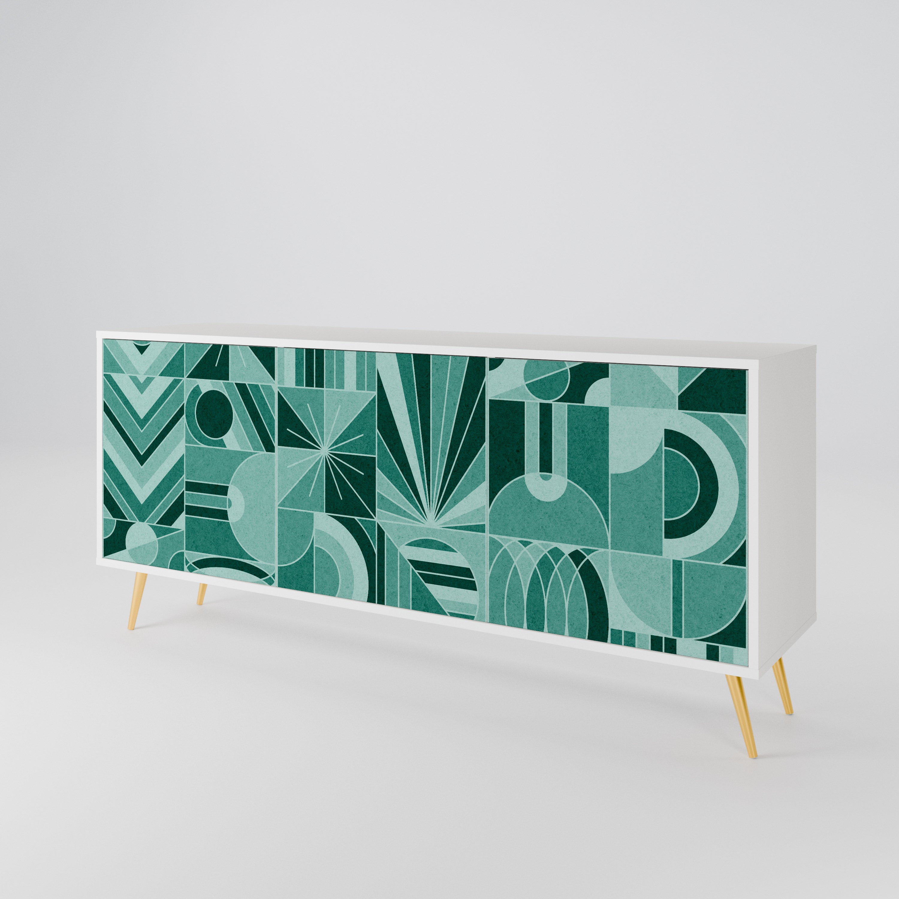 HARMONIC GRID Komoda 3-drzwiowa korpus Biały