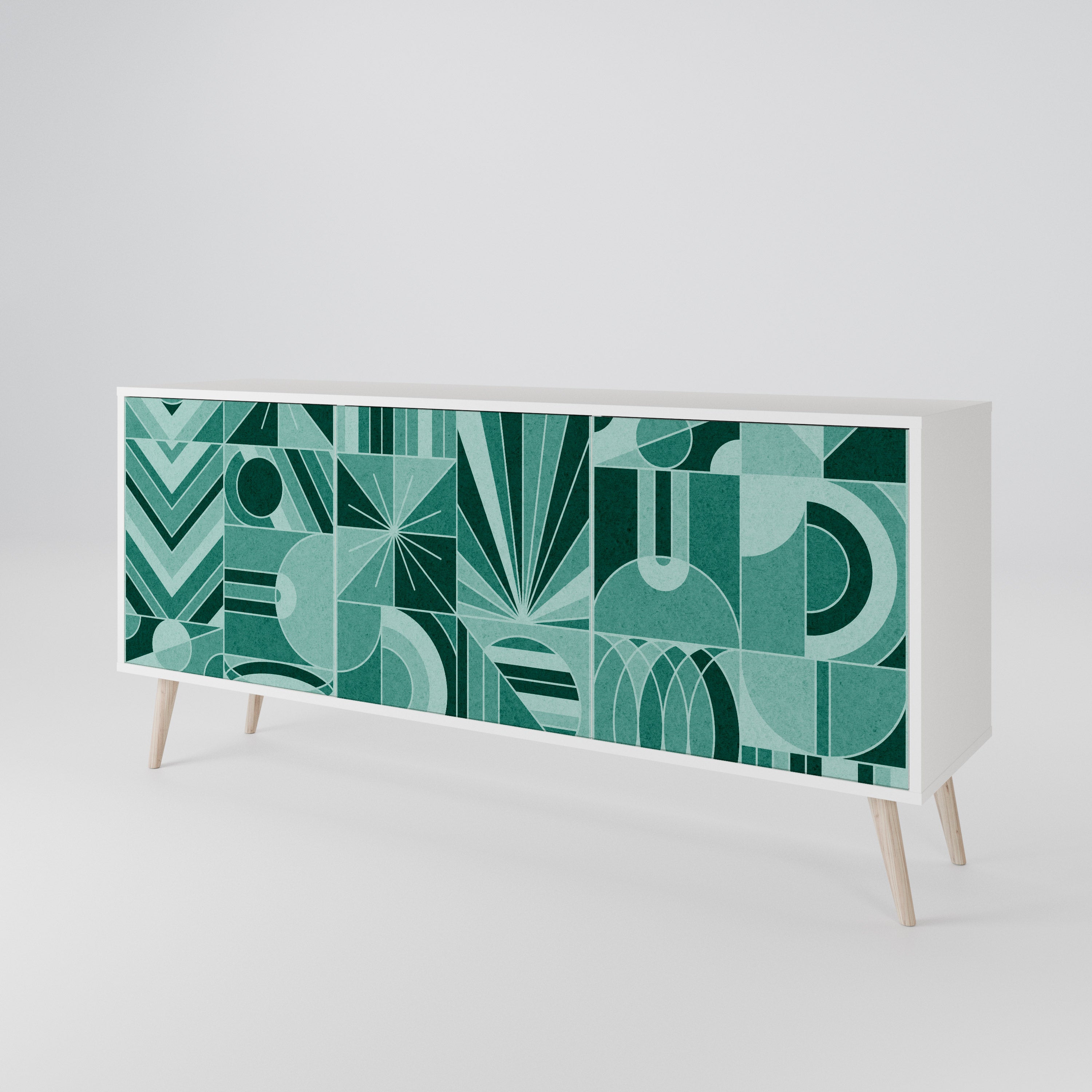 HARMONIC GRID Komoda 3-drzwiowa korpus Biały